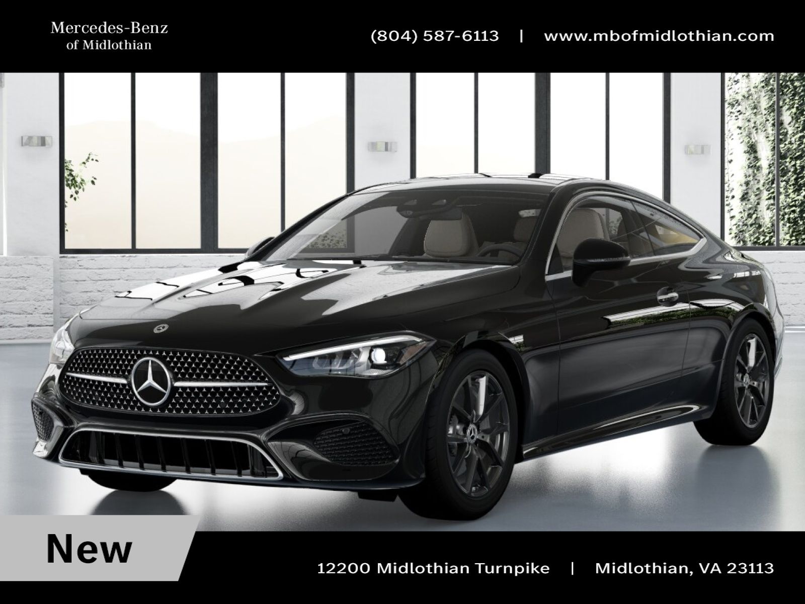 Black 2026 Mercedes-Benz CLE Coupe All-Wheel Drive 9-Speed Automatic