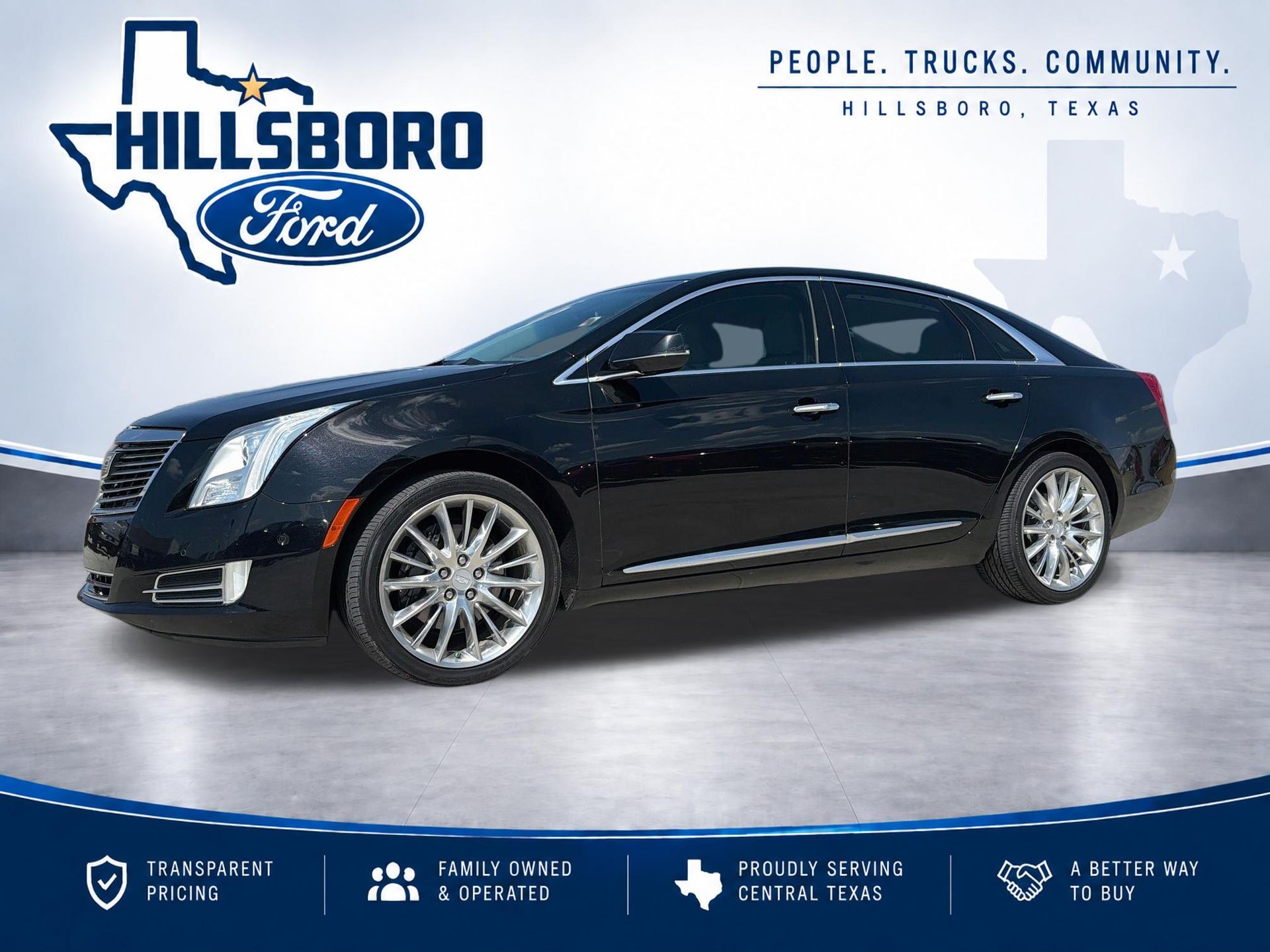 Stellar Black Metallic 2017 Cadillac XTS Sedan Front-Wheel Drive 6-Speed Automatic