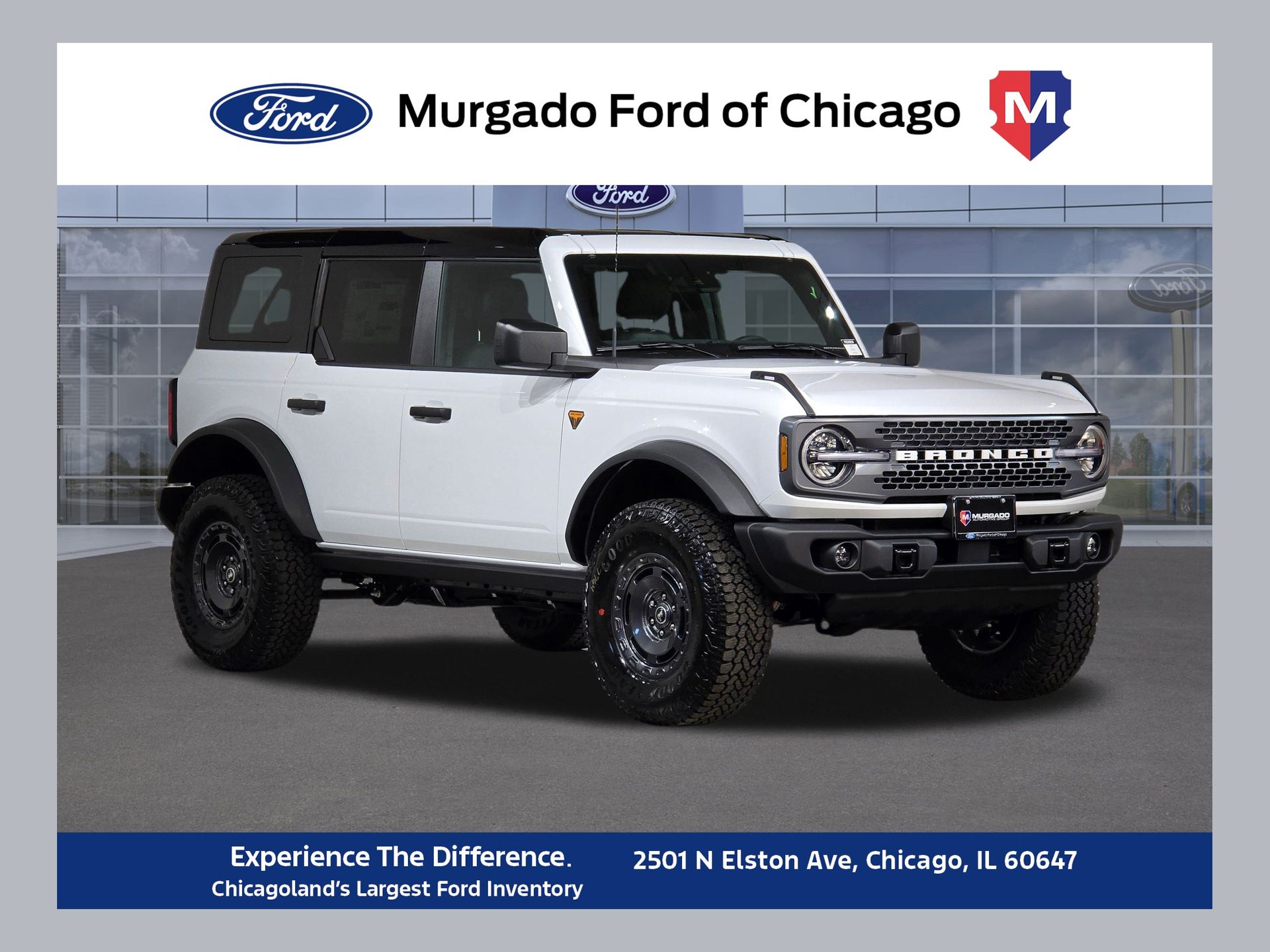 Oxford White 2025 Ford Bronco SUV / Crossover Four-Wheel Drive 7-Speed Manual