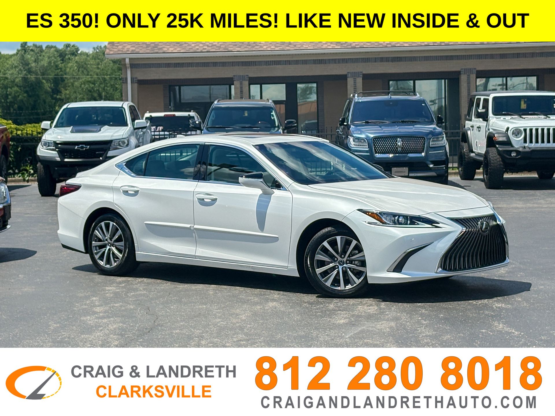 White Pearl 2021 Lexus ES 350 FWD Sedan Front-Wheel Drive 8-Speed Automatic