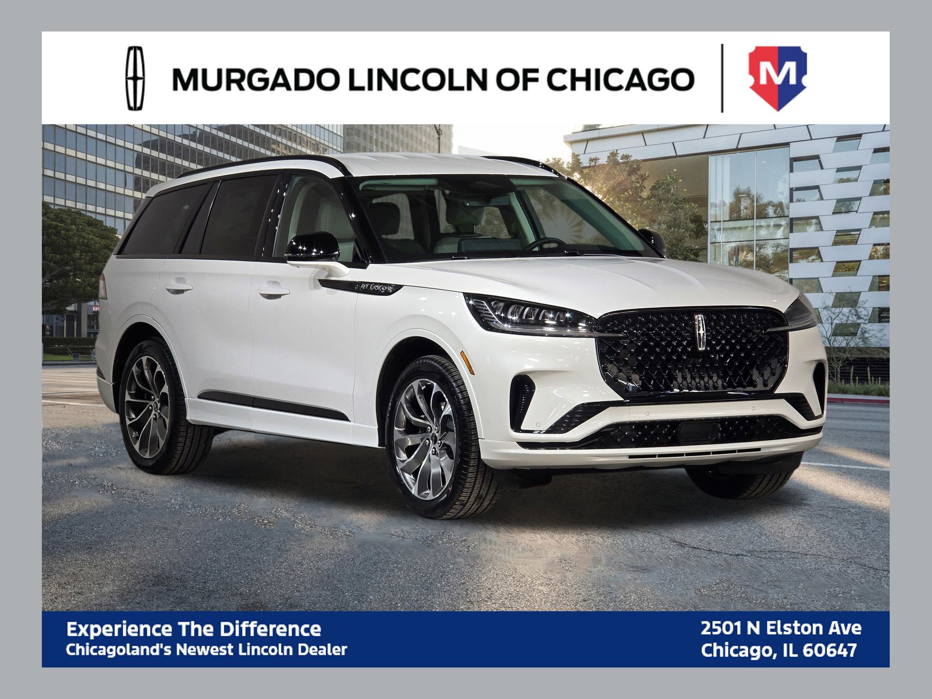 Pristine White Metallic Tri-Coat 2026 Lincoln Aviator SUV / Crossover All-Wheel Drive Automatic
