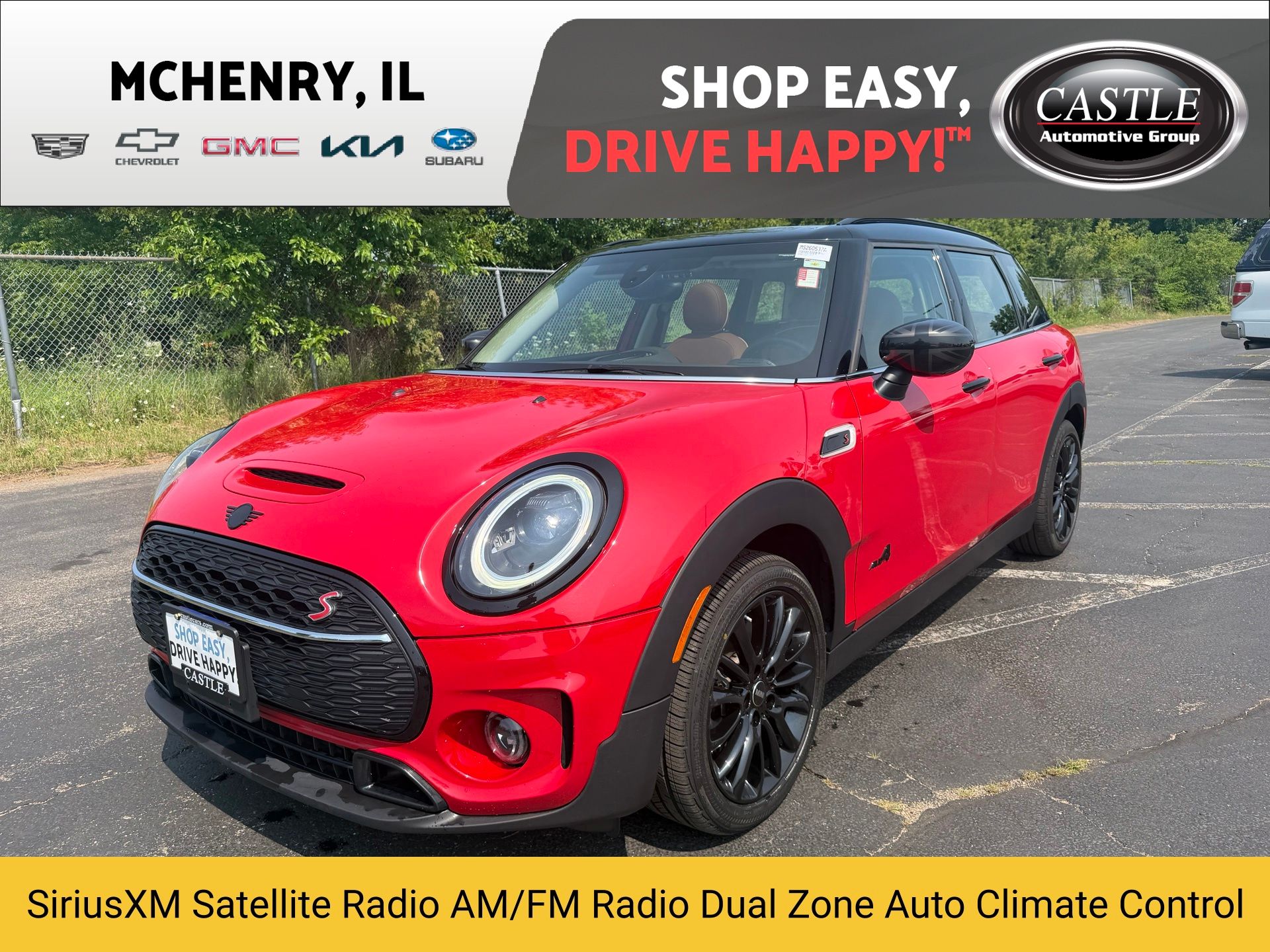Chili Red 2024 MINI Cooper Clubman Wagon All-Wheel Drive 8-Speed Automatic