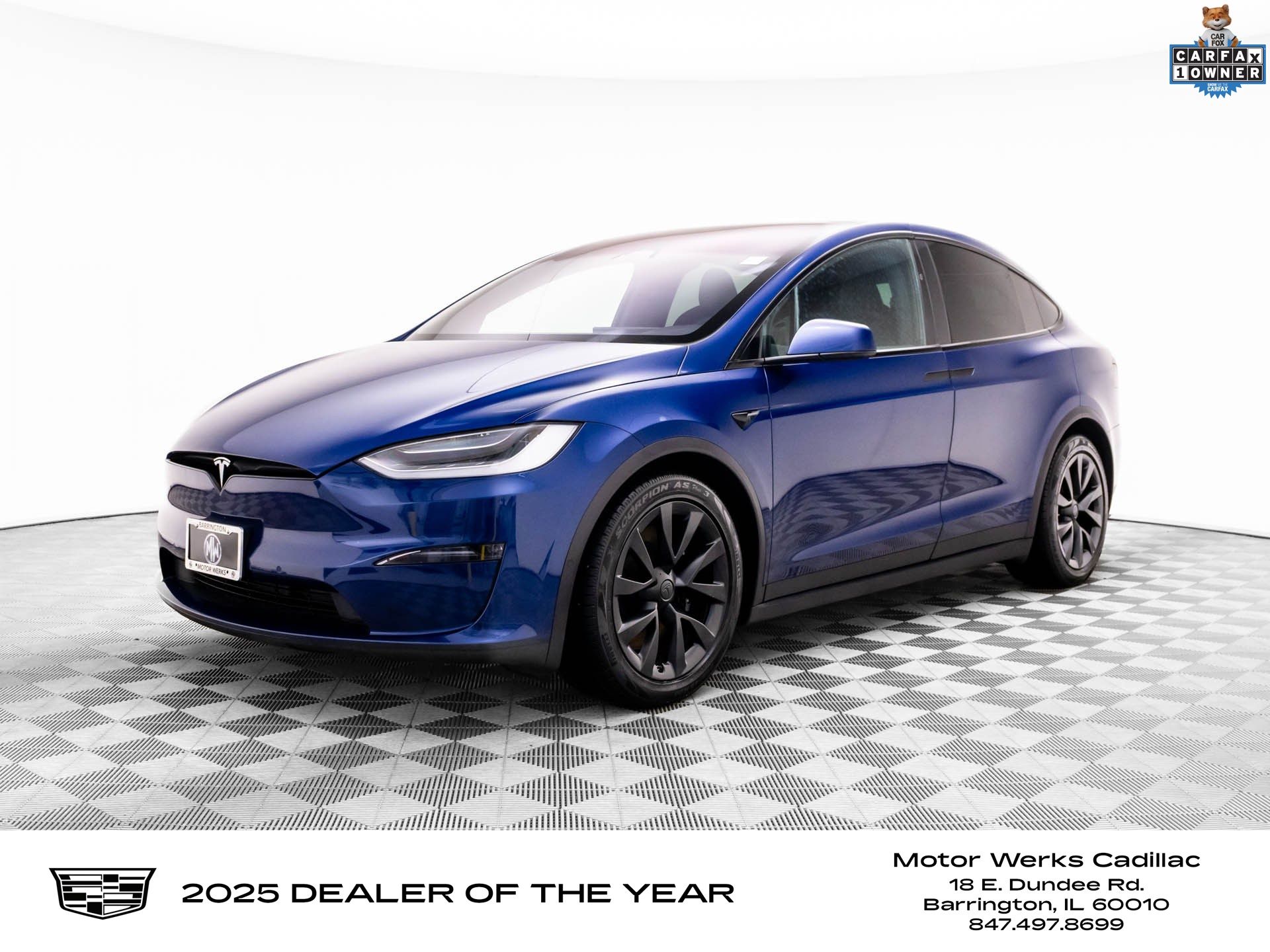Deep Blue Metallic 2022 Tesla Model X Plaid AWD SUV / Crossover All-Wheel Drive 1-Speed Automatic