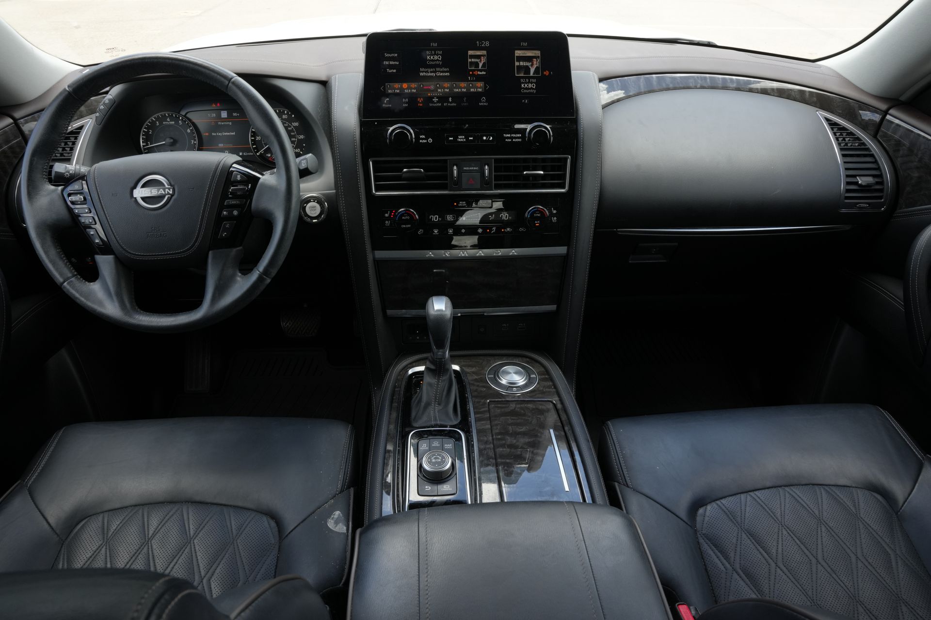2023 Nissan Armada Platinum White at DeMontrond Ford