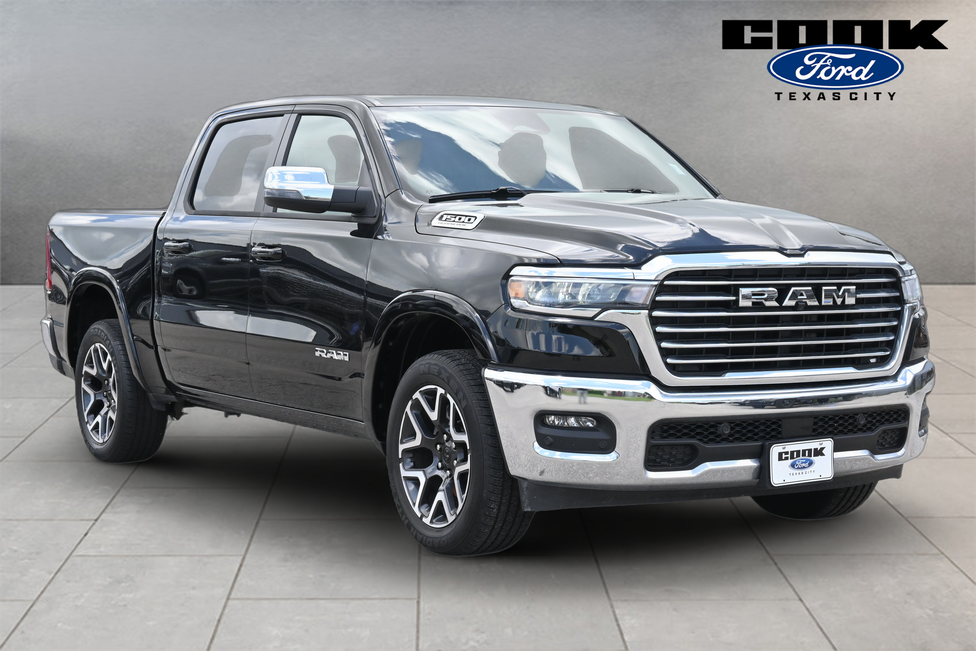 2026 Ram 1500 Laramie Black at Texan Dodge Chrysler Jeep Ram