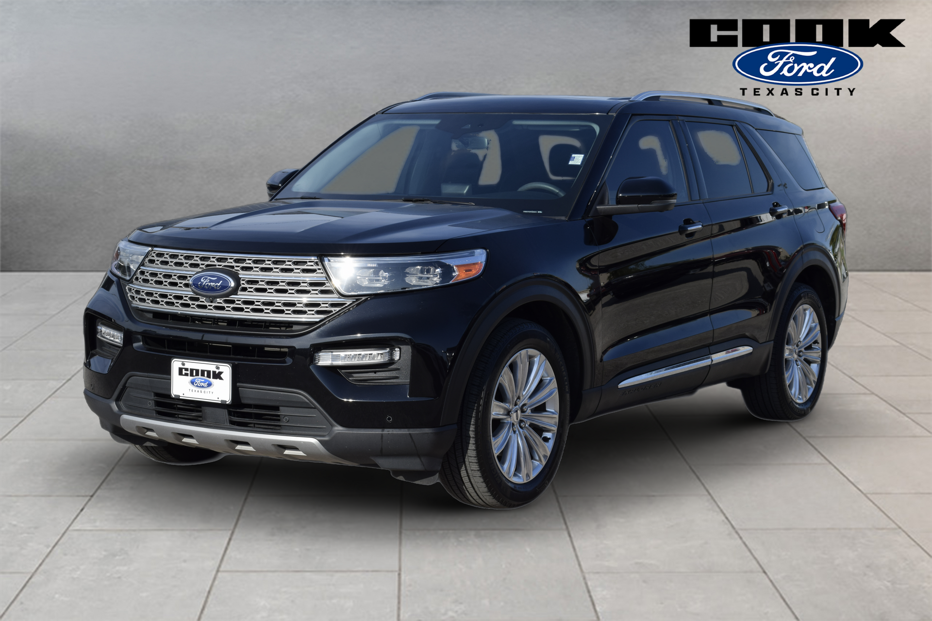 Black Metallic 2023 Ford Explorer SUV / Crossover Rear-Wheel Drive Automatic