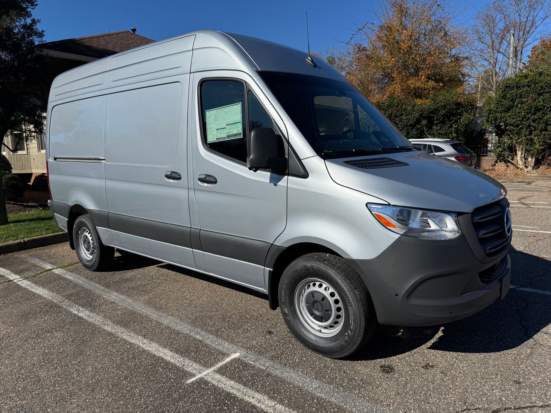 Hightech Silver 2026 Mercedes-Benz Sprinter Cargo 2500 144 RWD Van Rear-Wheel Drive 9-Speed Automatic