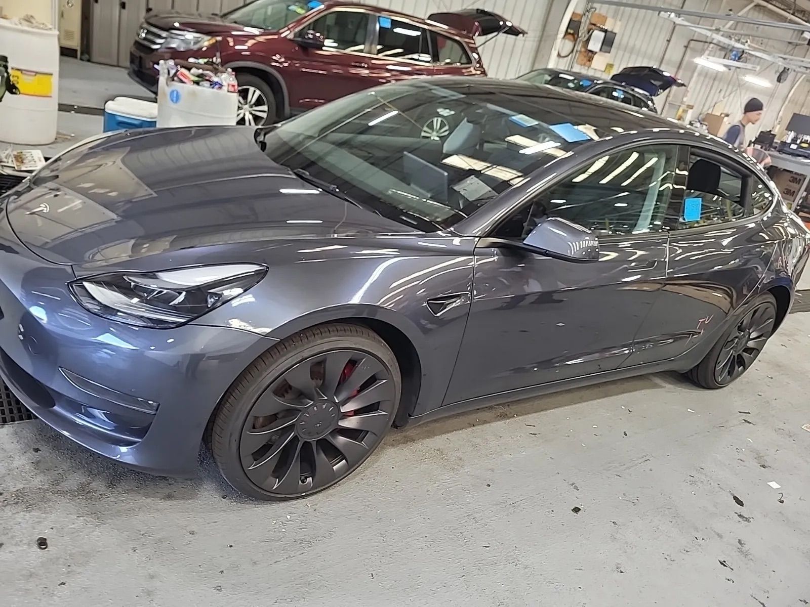 Midnight Silver Metallic 2023 Tesla Model 3 Sedan All-Wheel Drive 1-Speed Automatic