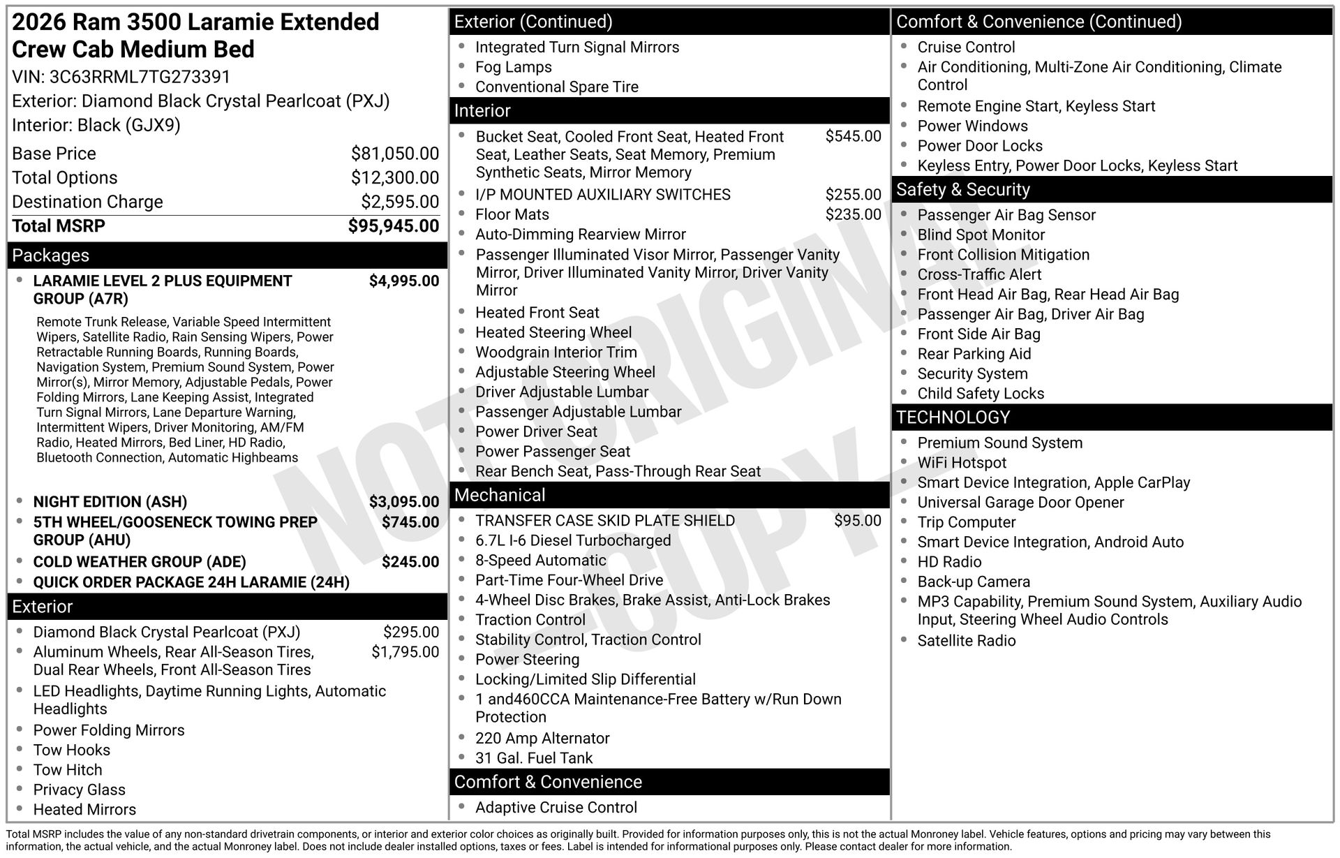 2026 RAM 3500 Laramie 4X4 Mega Cab's photo
