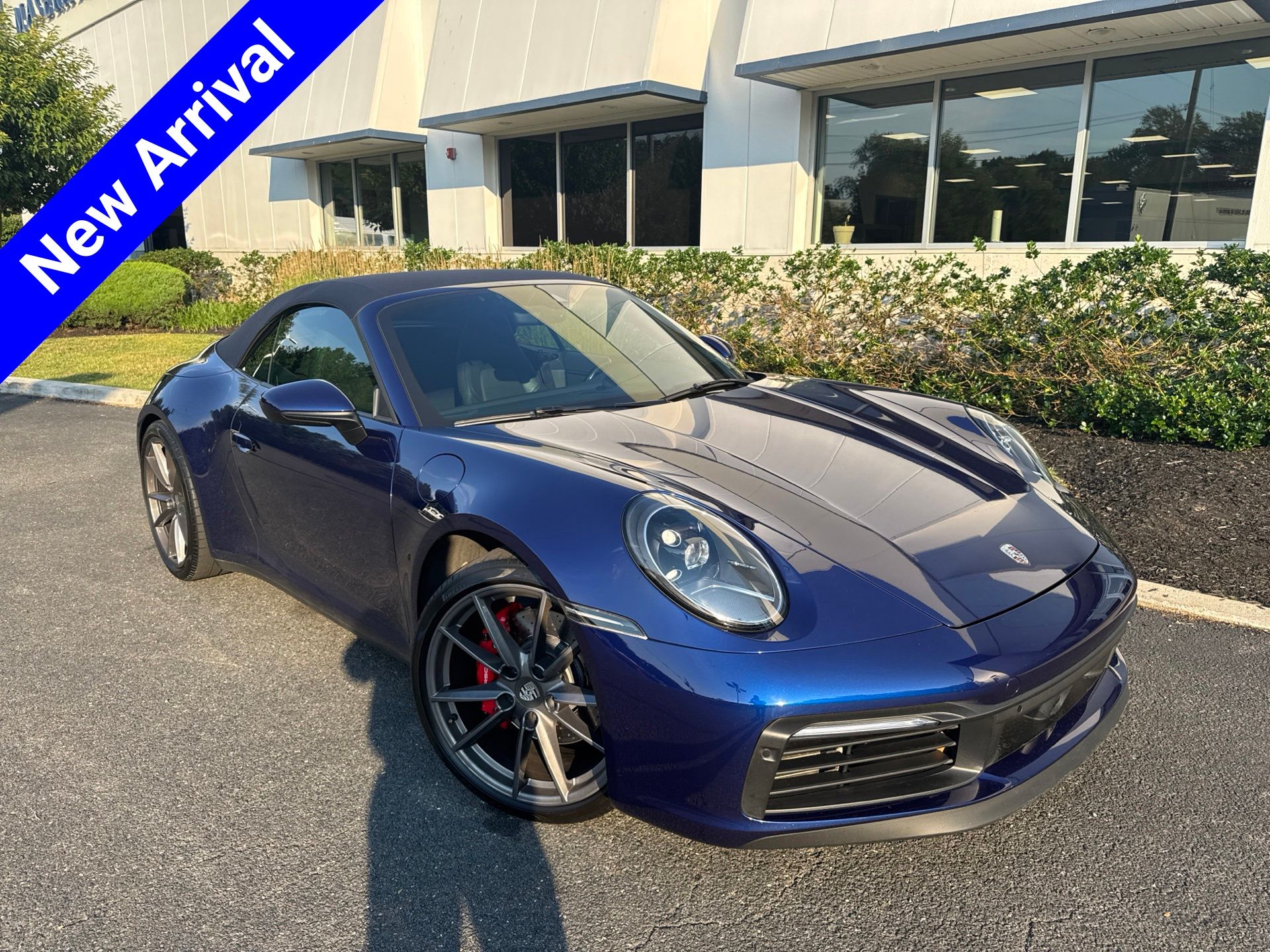 Gentian Blue Metallic 2020 Porsche 911 Convertible Rear-Wheel Drive 8-Speed Automatic