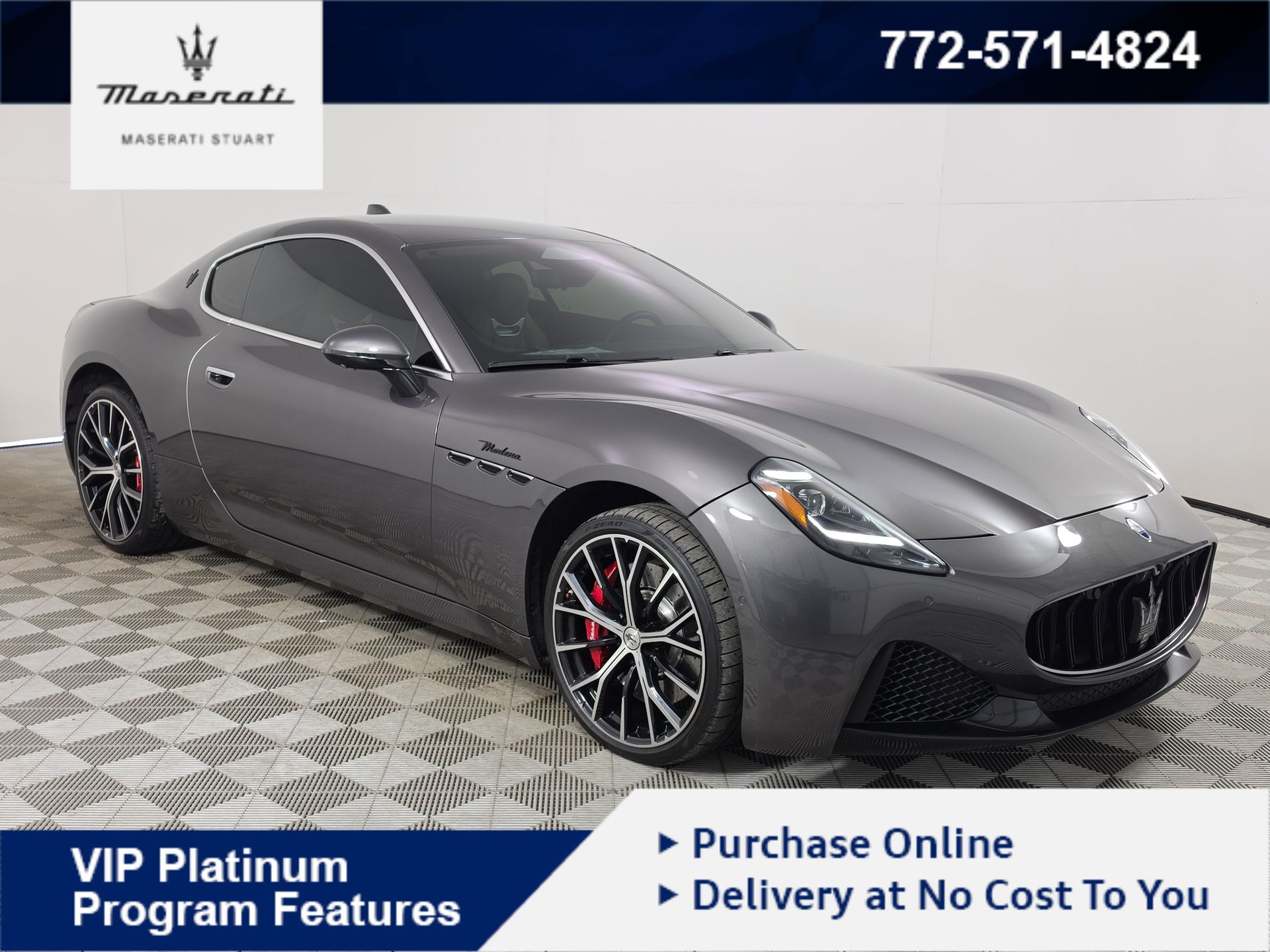 Grigio Maratea Metallic 2024 Maserati GranTurismo Coupe All-Wheel Drive 8-Speed Automatic