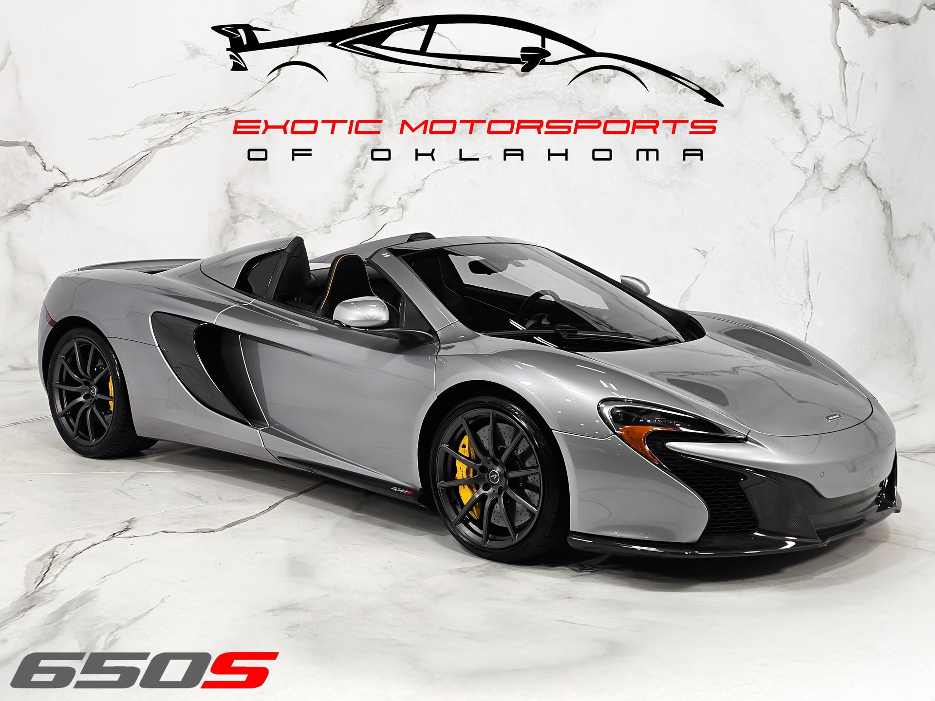 Gray 2015 McLaren 650S Spider Convertible Rear-Wheel Drive 7-Speed Automatic