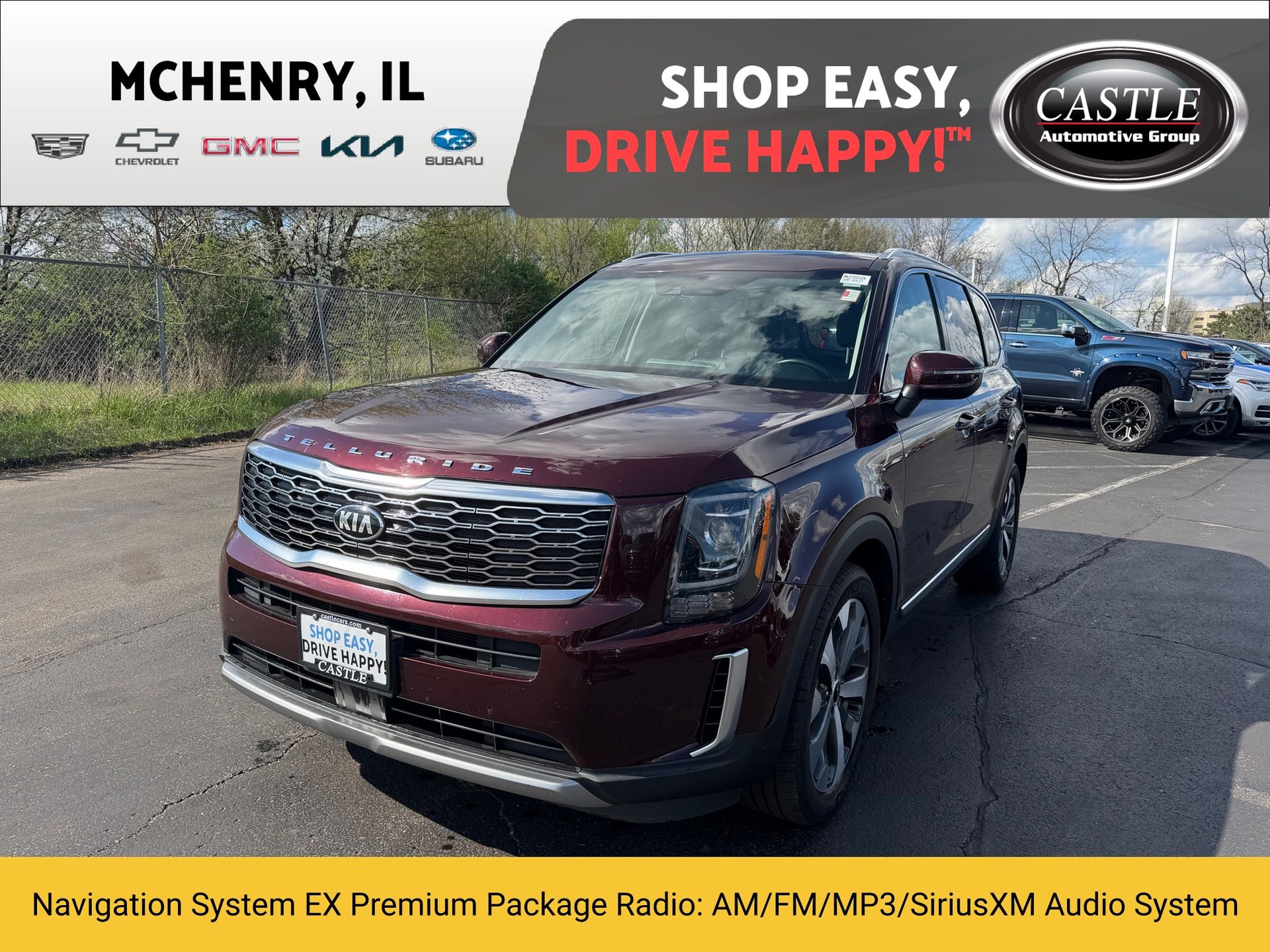 Red (Sangria) 2020 Kia Telluride EX AWD SUV / Crossover All-Wheel Drive 8-Speed Automatic