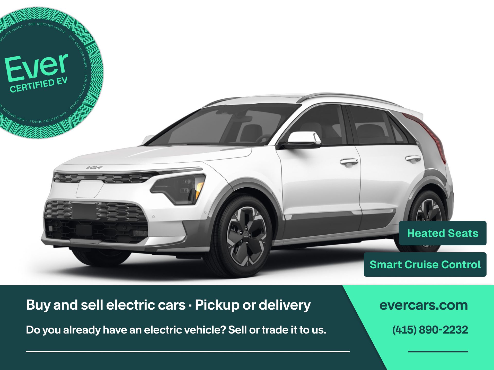 Snow White Pearl 2024 Kia Niro EV Wind FWD SUV / Crossover Front-Wheel Drive 1-Speed Automatic