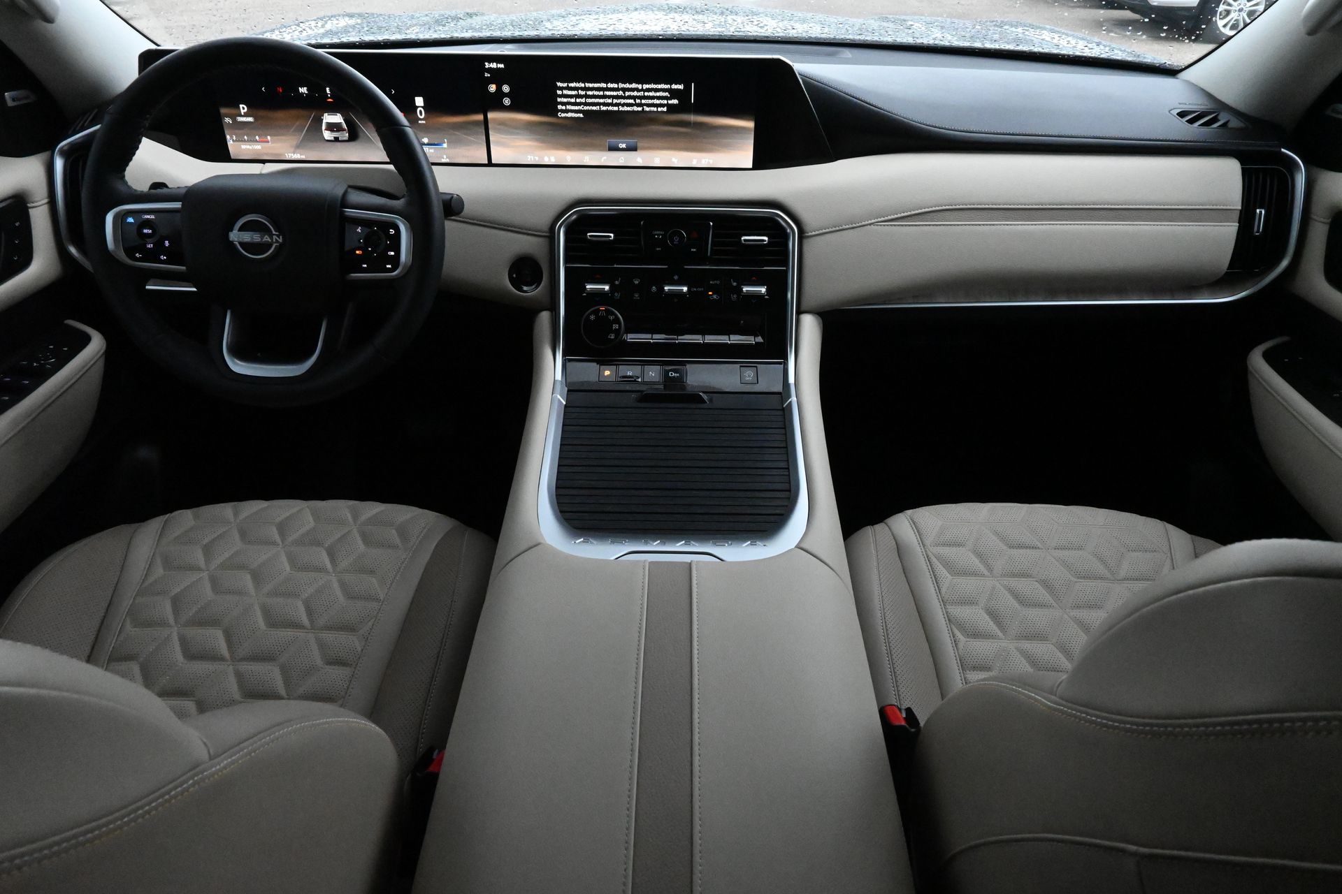 2025 Nissan Armada Platinum White at Central Houston Nissan