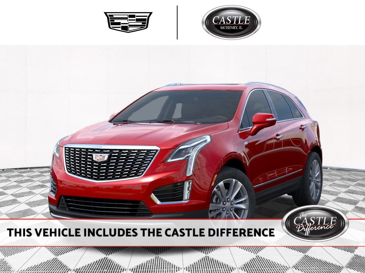 Radiant Red Tintcoat 2025 Cadillac XT5 SUV / Crossover Four-Wheel Drive 9-Speed Automatic
