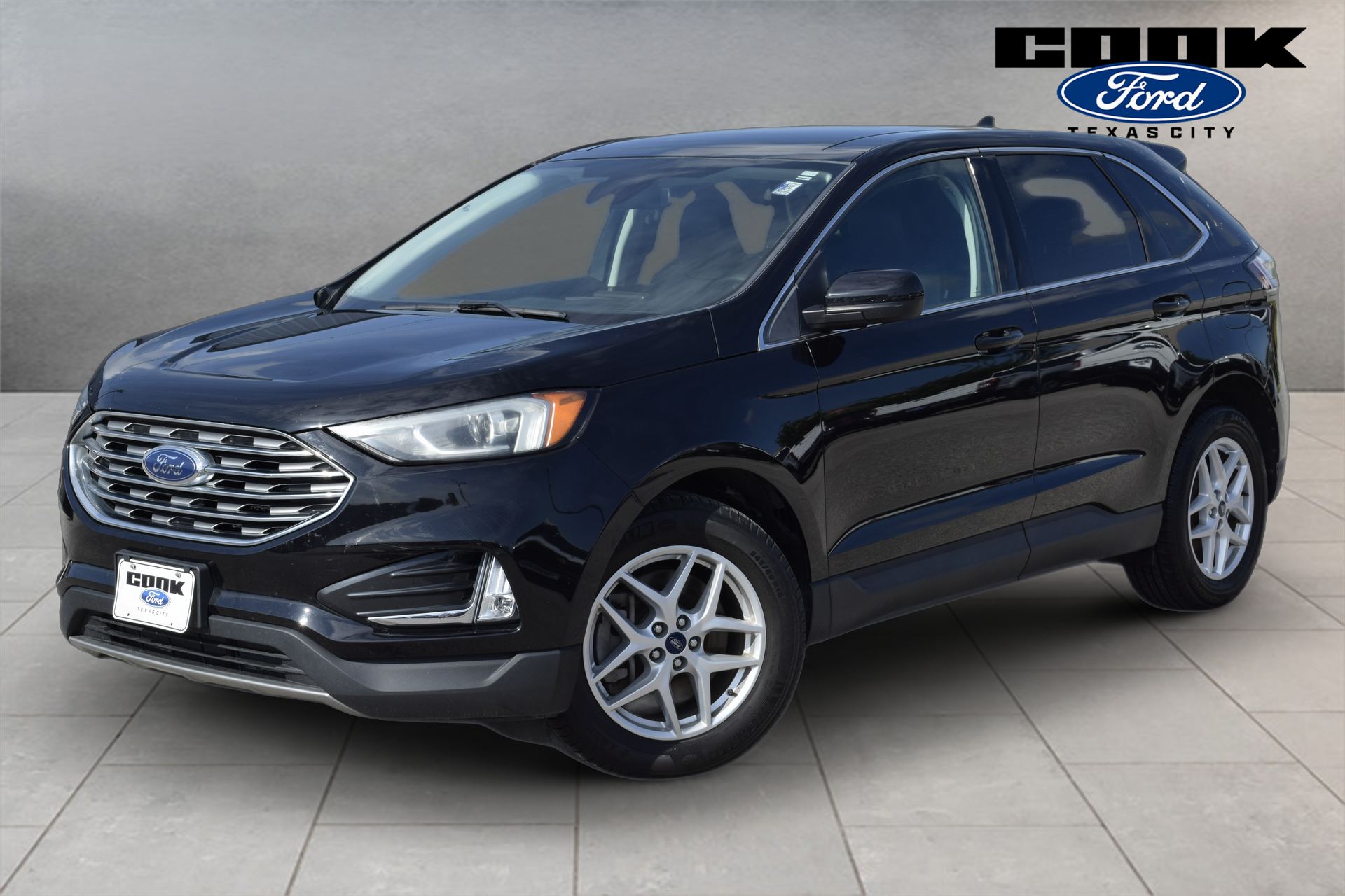 Black Metallic 2021 Ford Edge SUV / Crossover Front-Wheel Drive 8-Speed Automatic