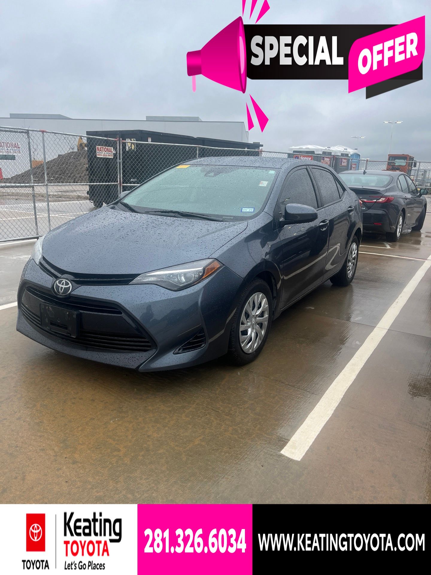Slate Metallic 2018 Toyota Corolla Sedan Front-Wheel Drive Continuously Variable Transmission