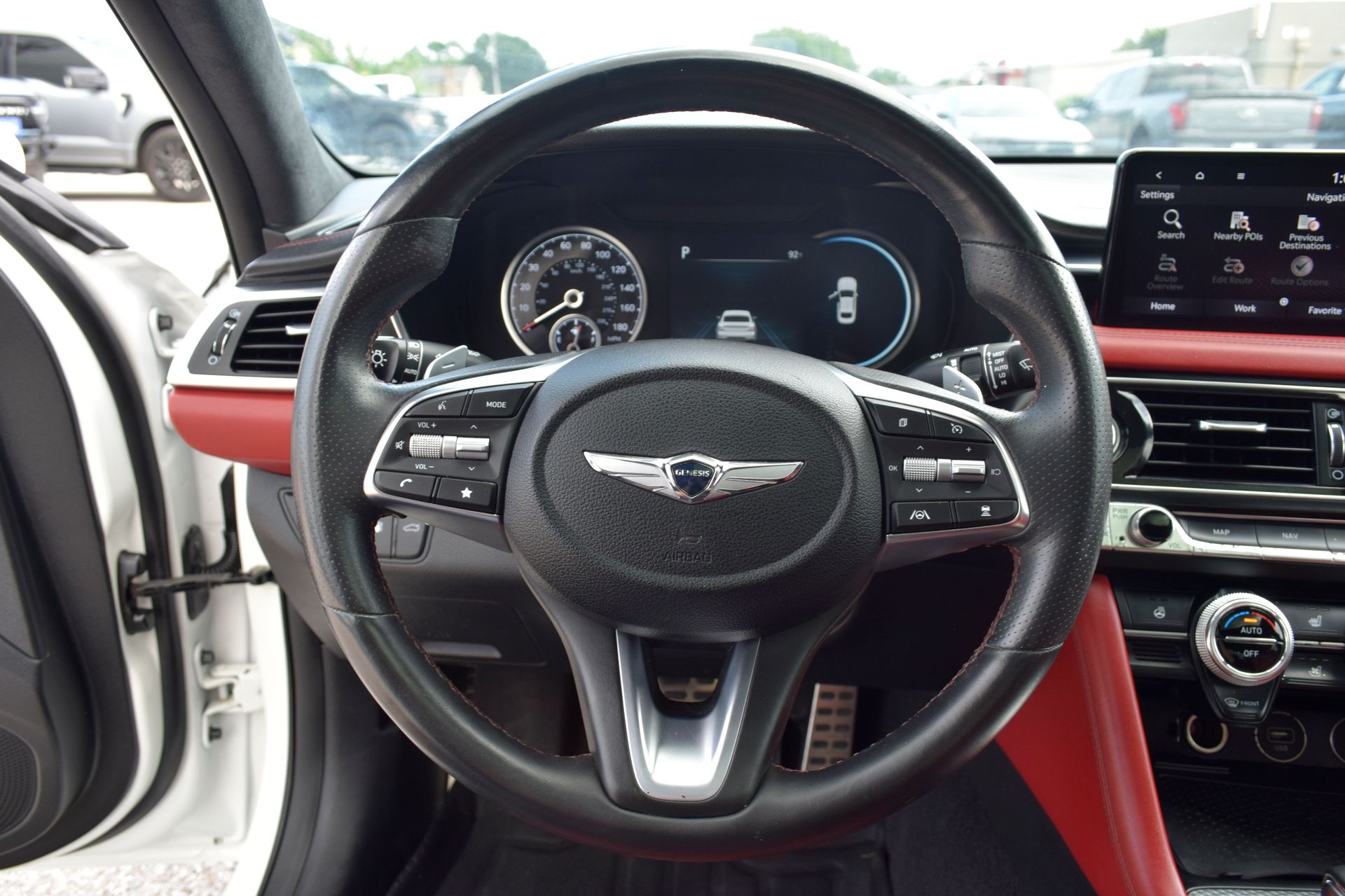 2022 Genesis G70 3.3T Launch Edition White at Central Houston Nissan