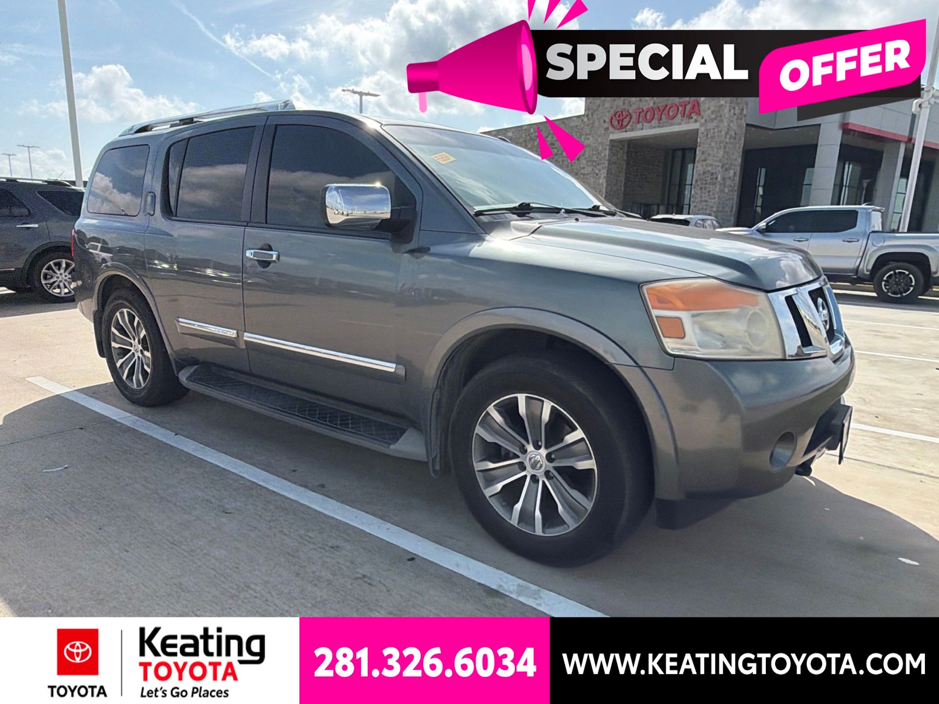 Gray (Gun Metallic) 2015 Nissan Armada SUV / Crossover 4X2 5-Speed Automatic Overdrive