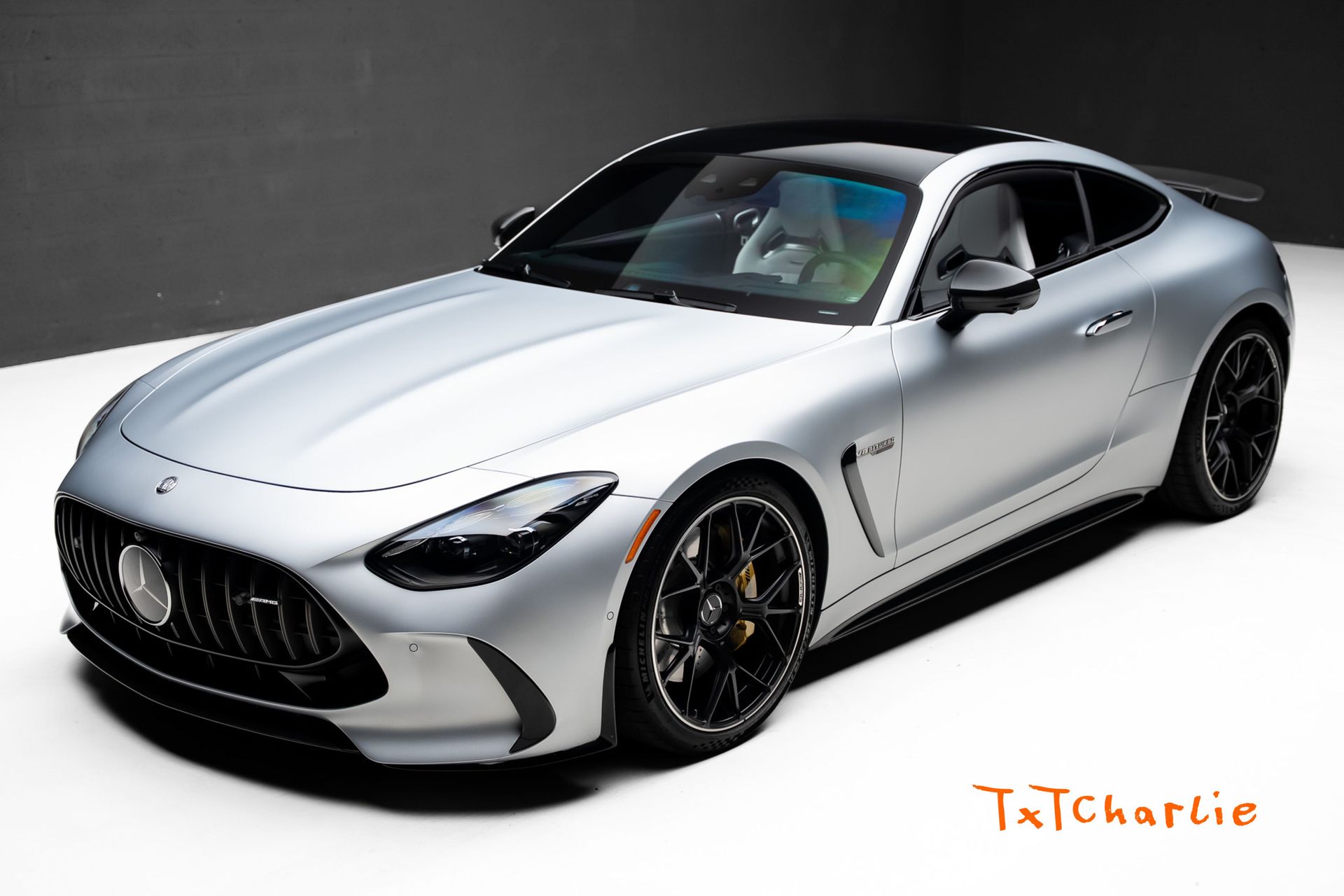 Silver 2025 Mercedes-Benz AMG GT 63 4MATIC Coupe All-Wheel Drive 9-Speed Automatic