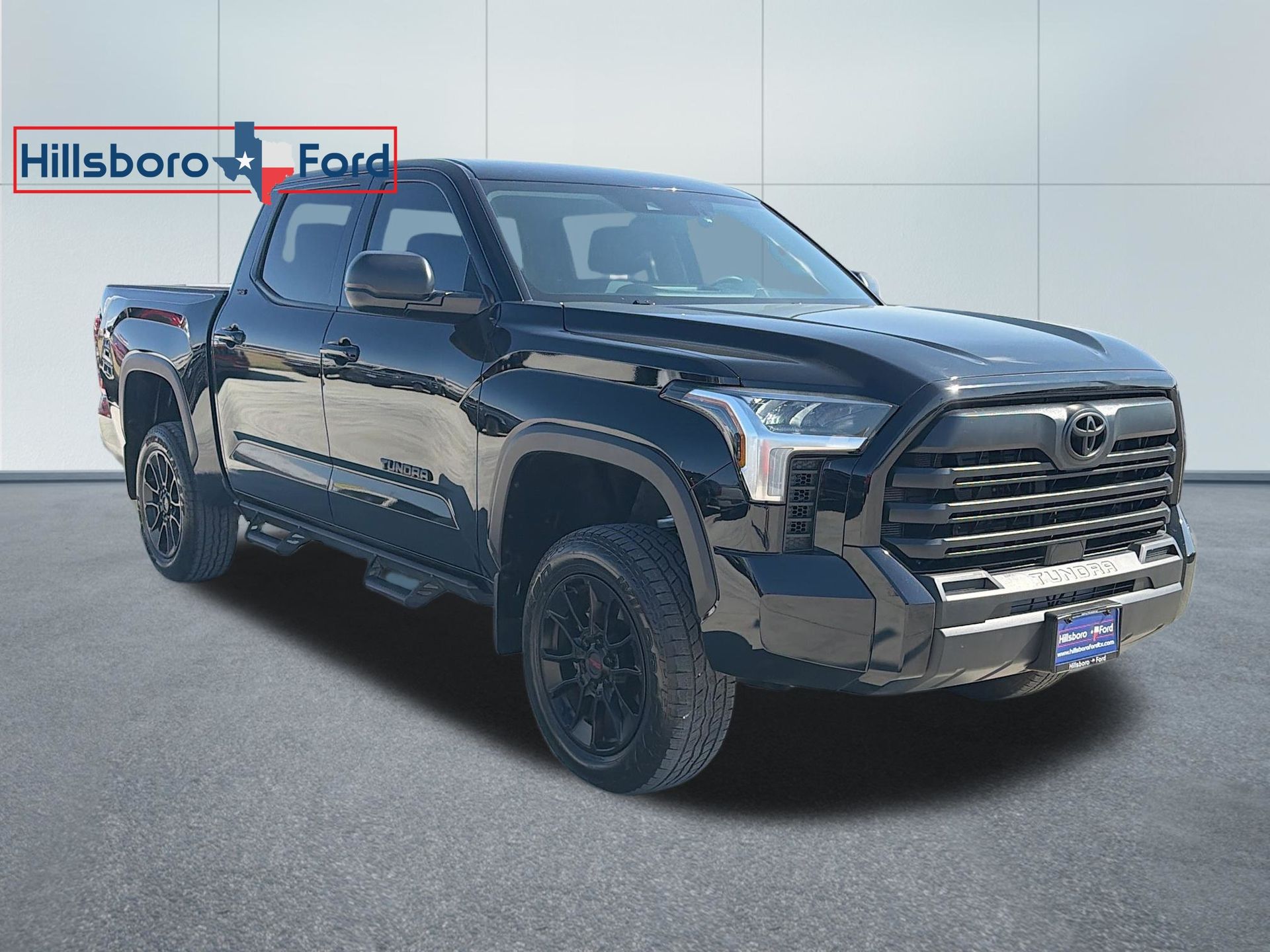 Midnight Black Metallic 2024 Toyota Tundra SR5 CrewMax Cab 4WD Pickup Truck Four-Wheel Drive Automatic