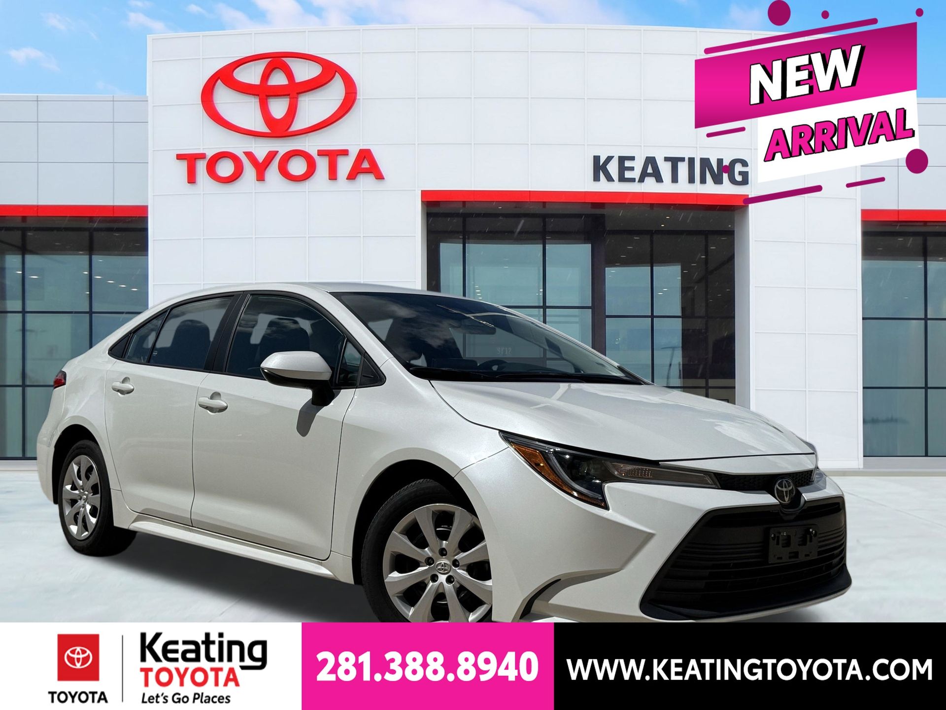 Pearl 2025 Toyota Corolla Sedan Front-Wheel Drive Continuously Variable Transmission