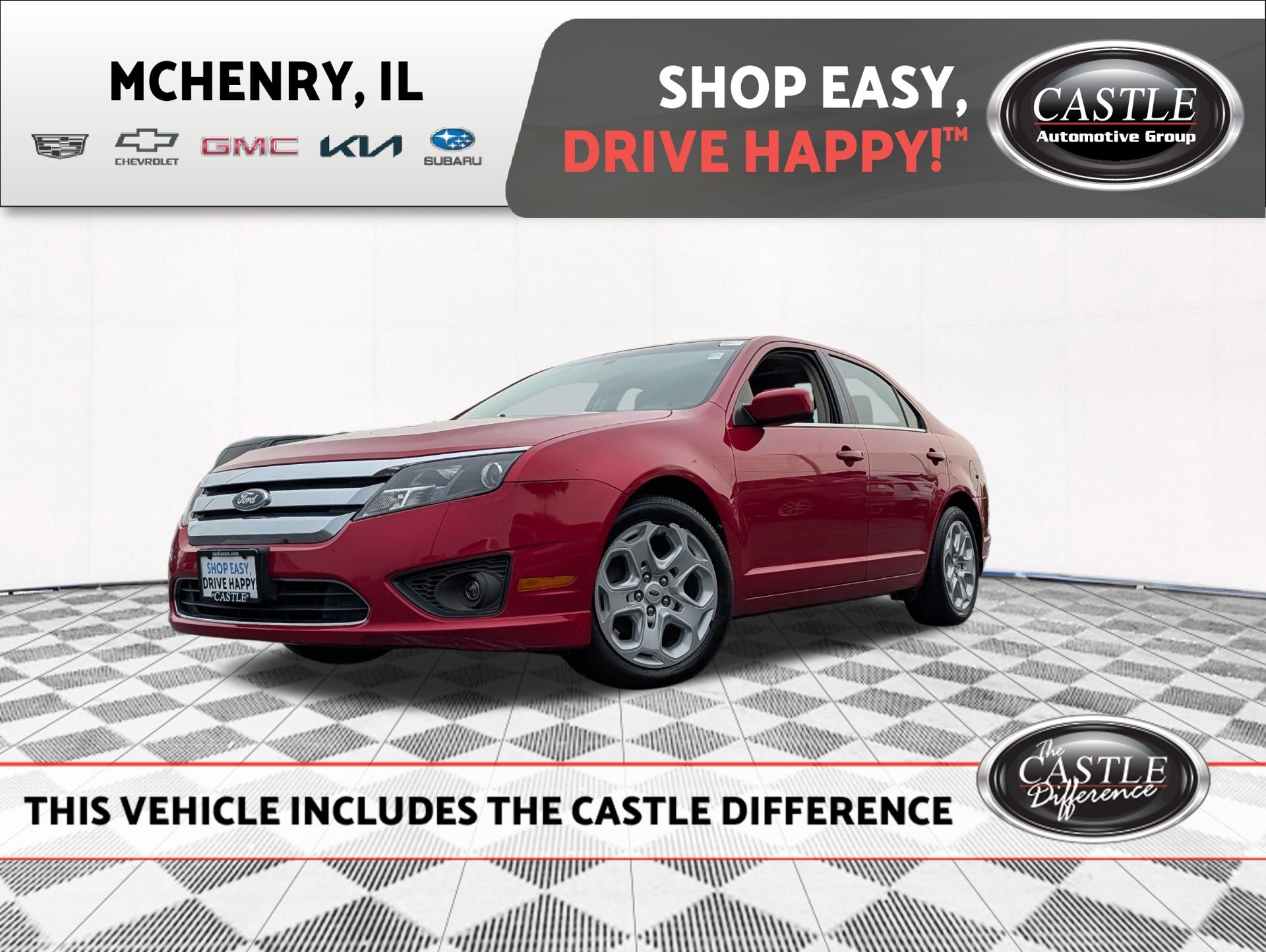 Red Candy Metallic Tinted 2011 Ford Fusion Sedan Front-Wheel Drive 6-Speed Automatic