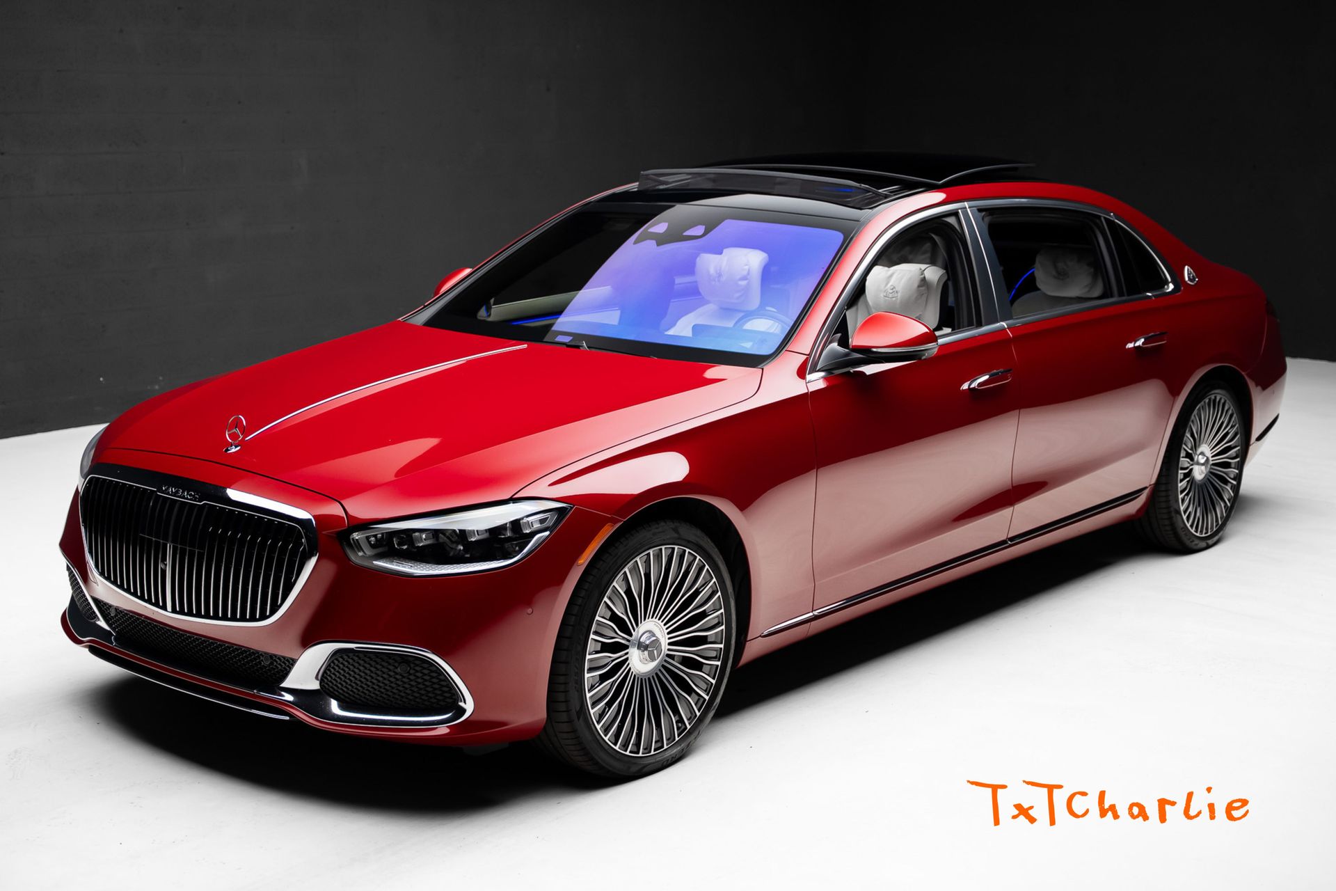 Red 2024 Mercedes-Benz S-Class Sedan All-Wheel Drive 9-Speed Automatic