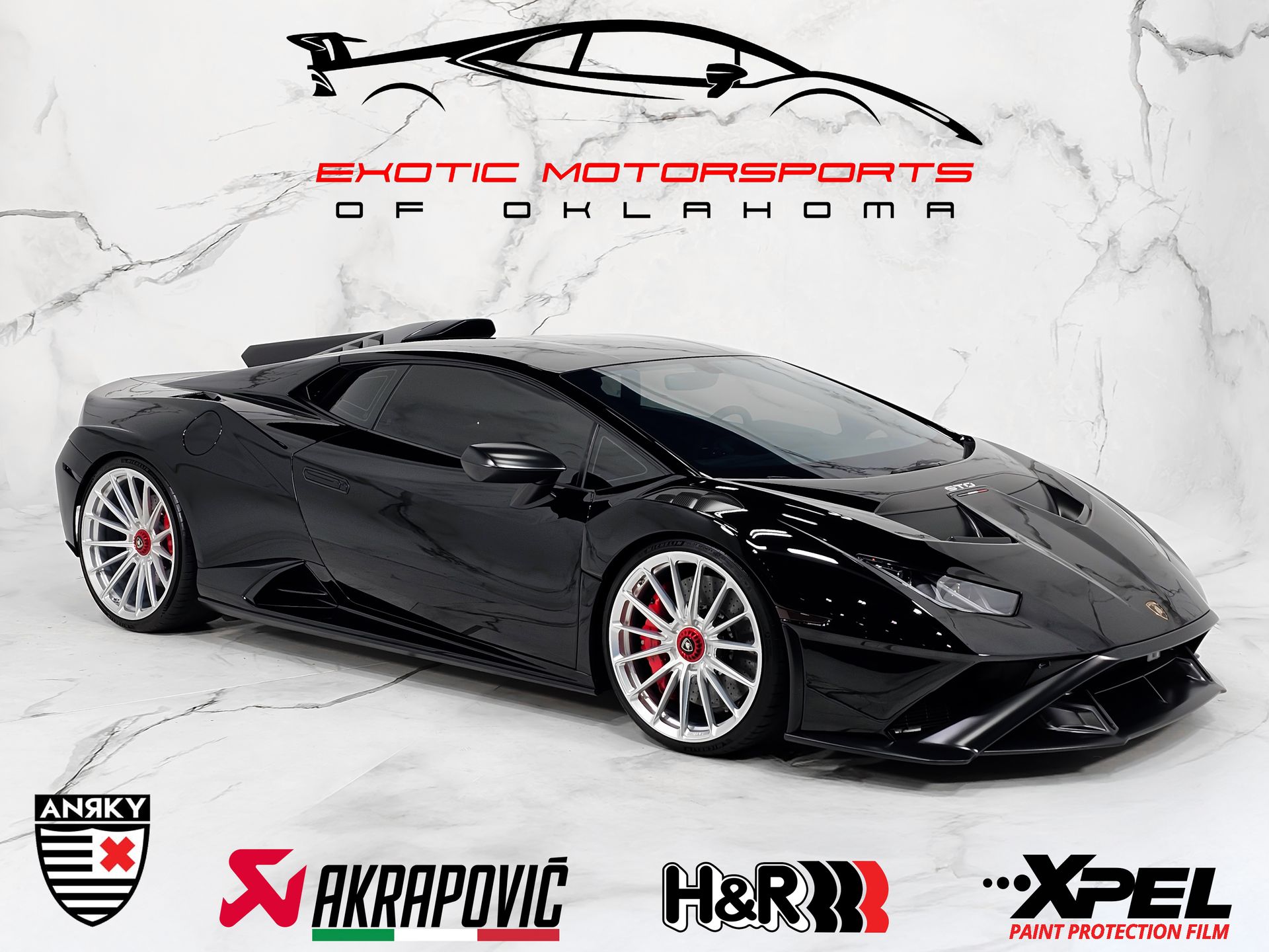 Black 2023 Lamborghini Huracan Coupe Rear-Wheel Drive 7-Speed Automatic