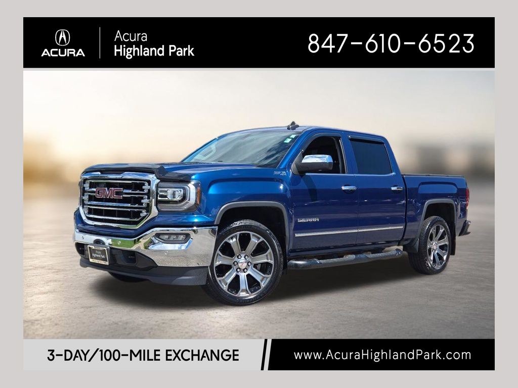 Stone Blue Metallic 2016 GMC Sierra 1500 Pickup Truck Four-Wheel Drive 6-Speed Automatic Overdrive