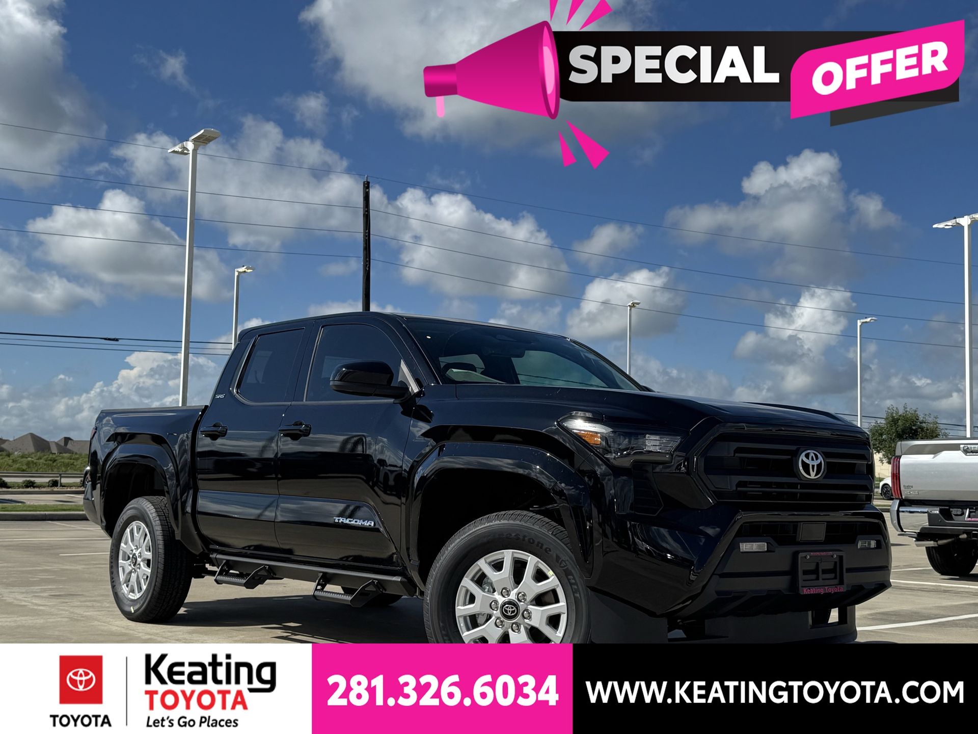 Black 2026 Toyota Tacoma Pickup Truck Four-Wheel Drive 8-Speed Automatic