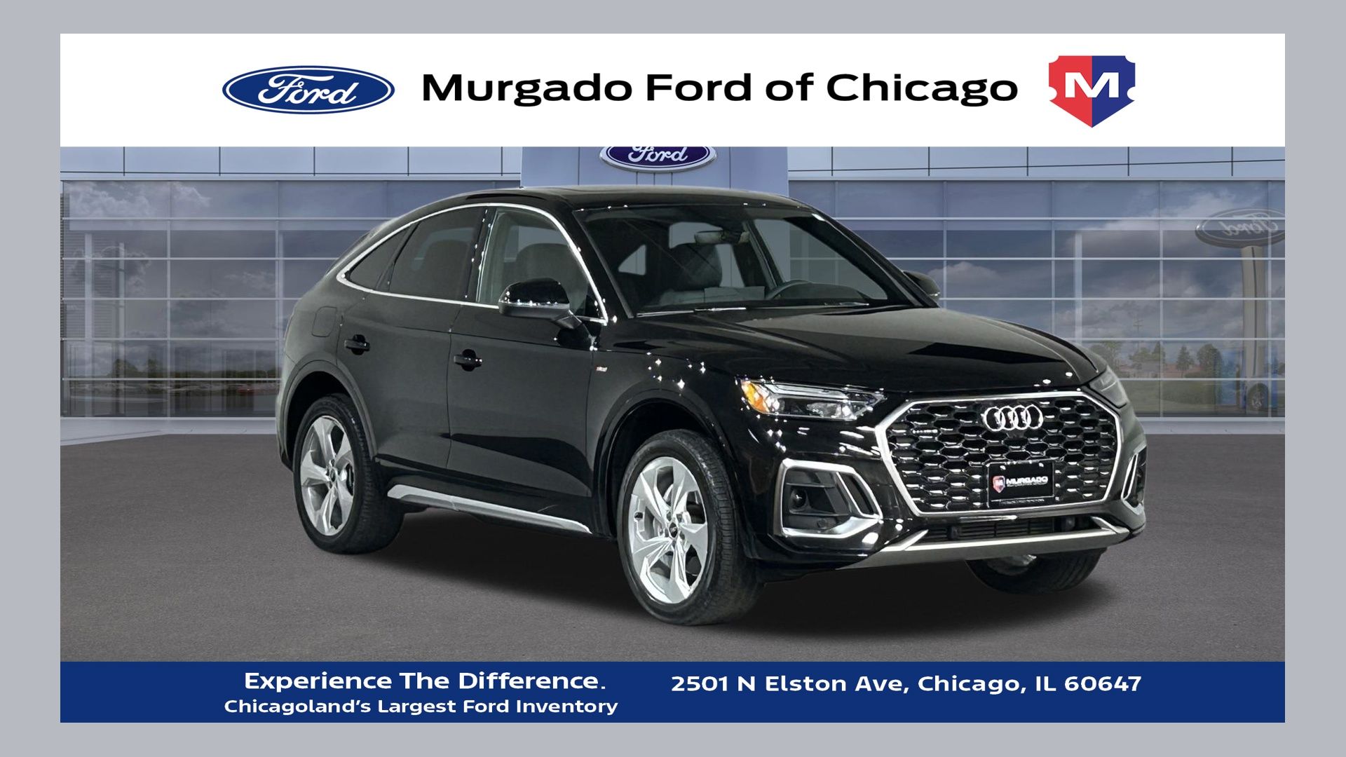 Mythos Black Metallic 2025 Audi Q5 Sportback Sedan All-Wheel Drive 7-Speed Automatic