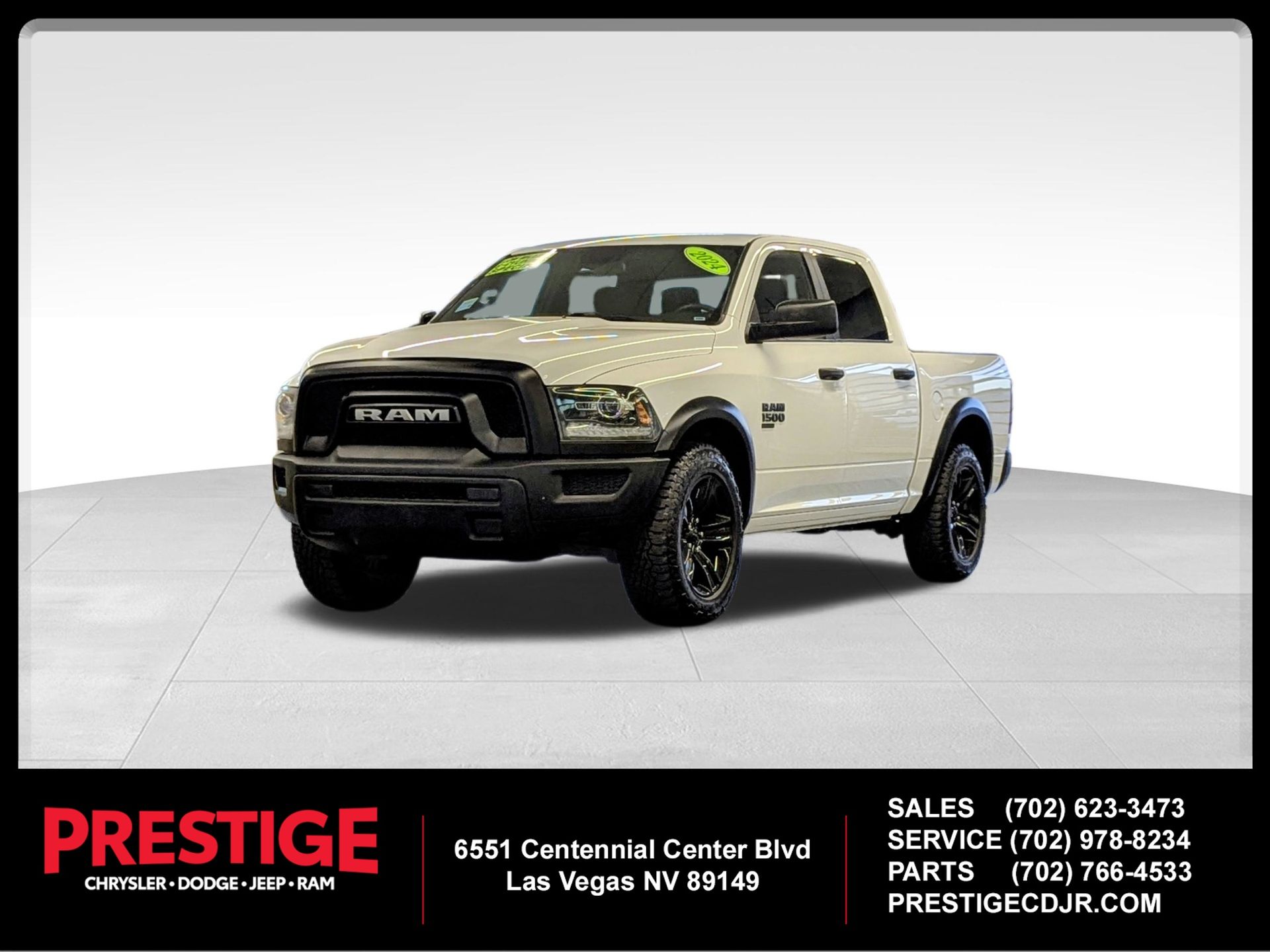 Bright White Clearcoat 2024 RAM 1500 Pickup Truck 4X2 8-Speed Automatic