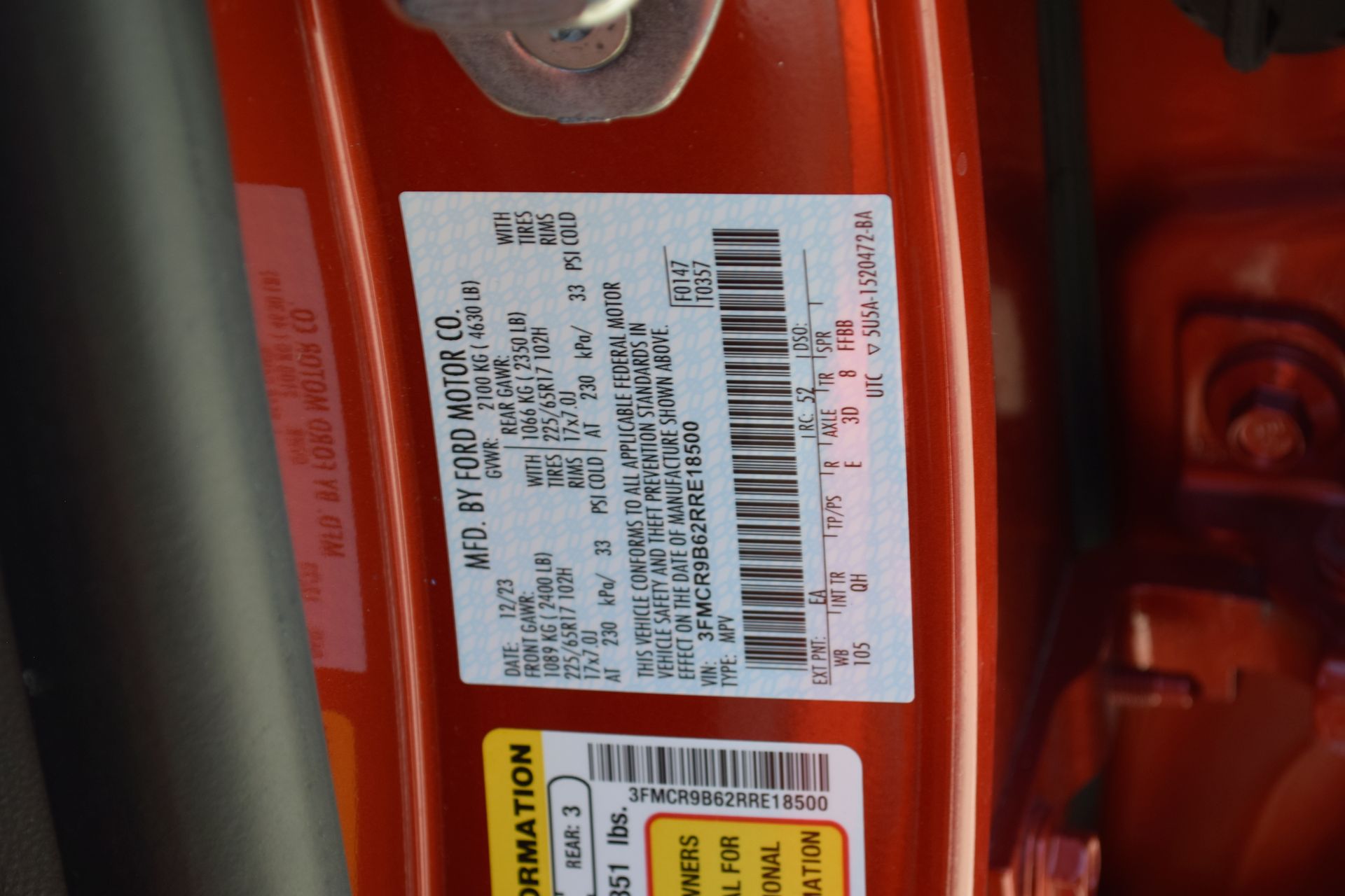 2024 Ford Bronco Sport Big Bend Red at DeMontrond Ford