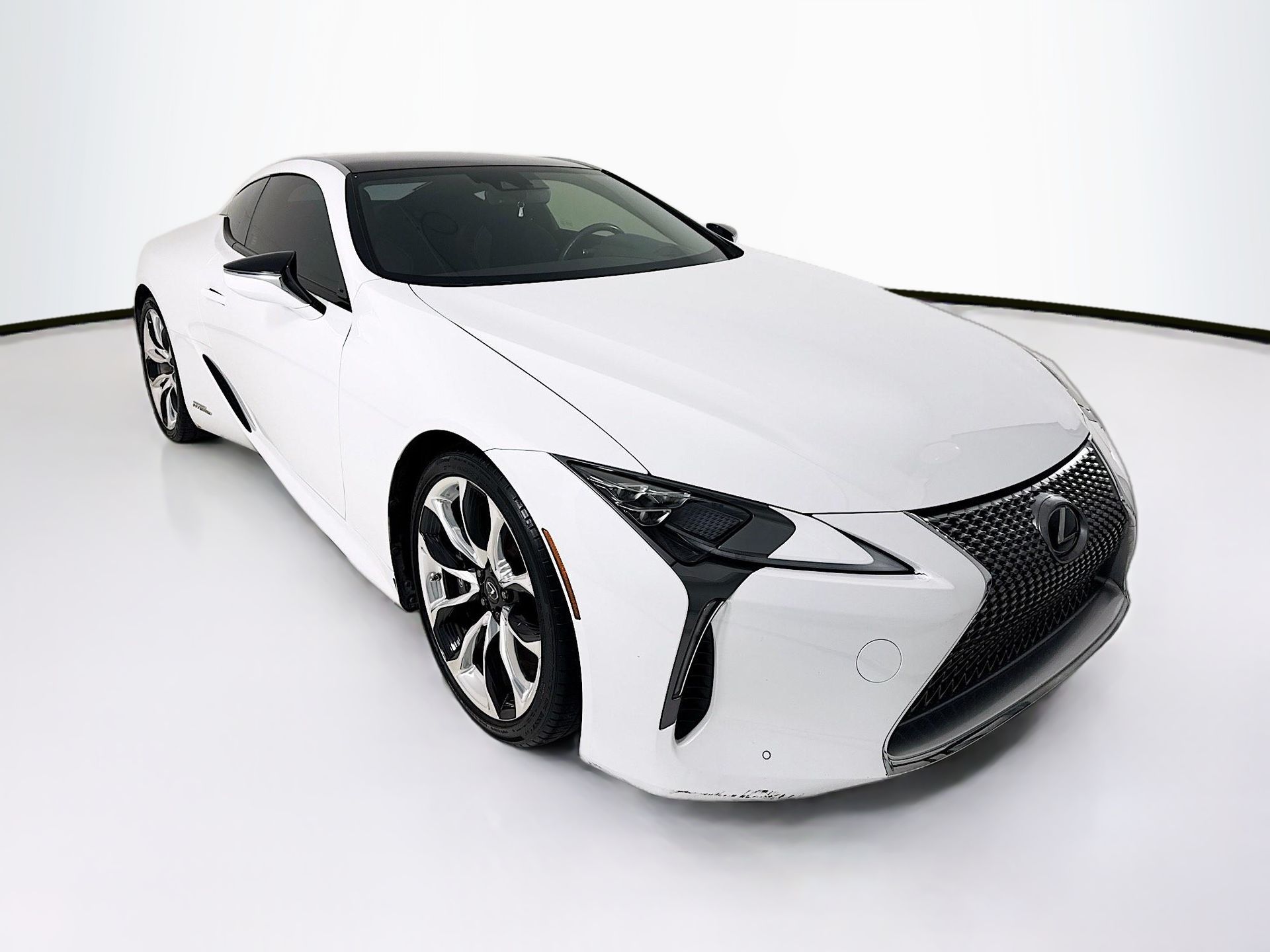 Ultra White 2021 Lexus LC Hybrid 500h RWD Coupe Rear-Wheel Drive Continuously Variable Transmission
