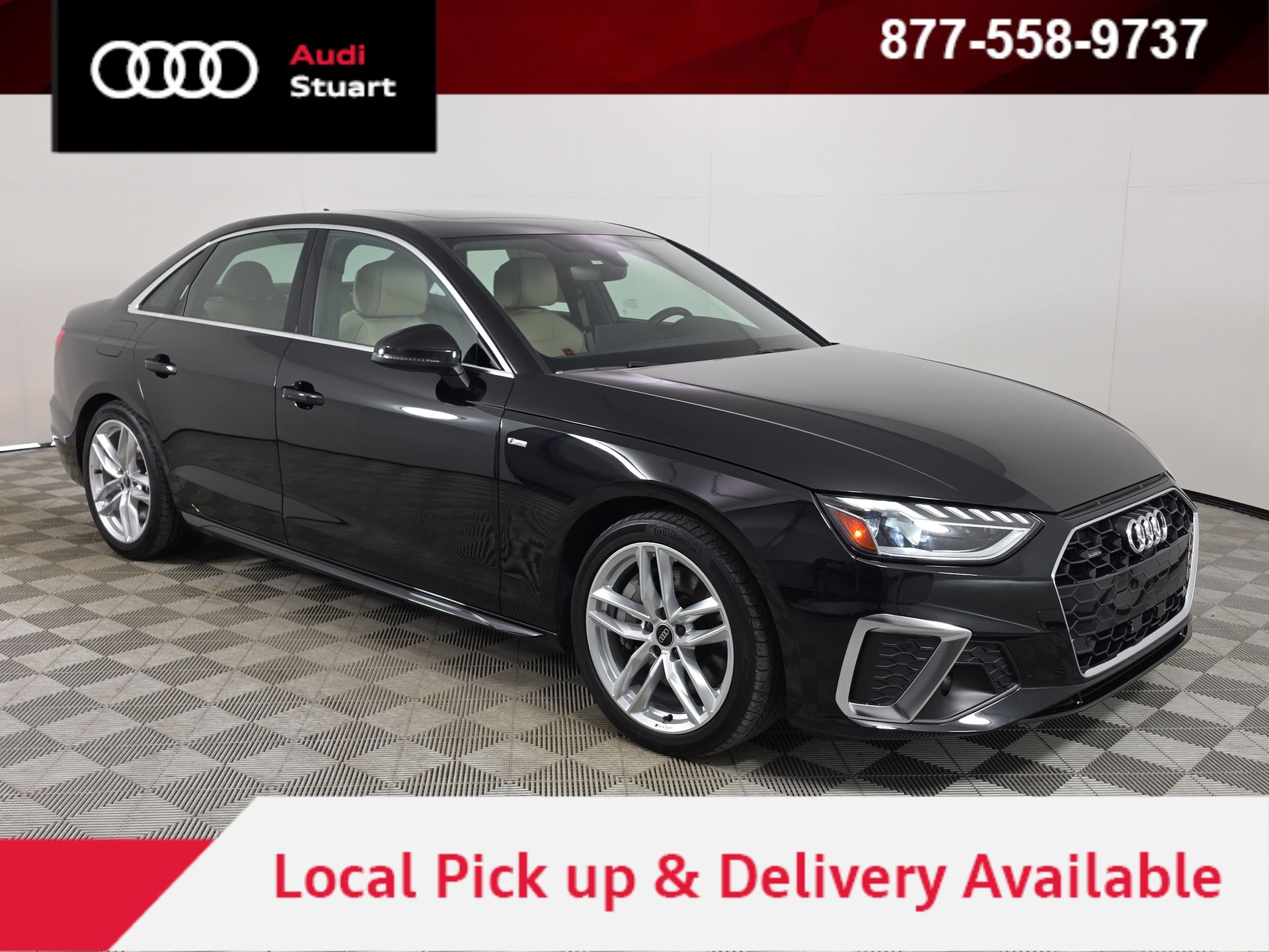 Mythos Black Metallic 2024 Audi A4 Sedan All-Wheel Drive 7-Speed Automatic