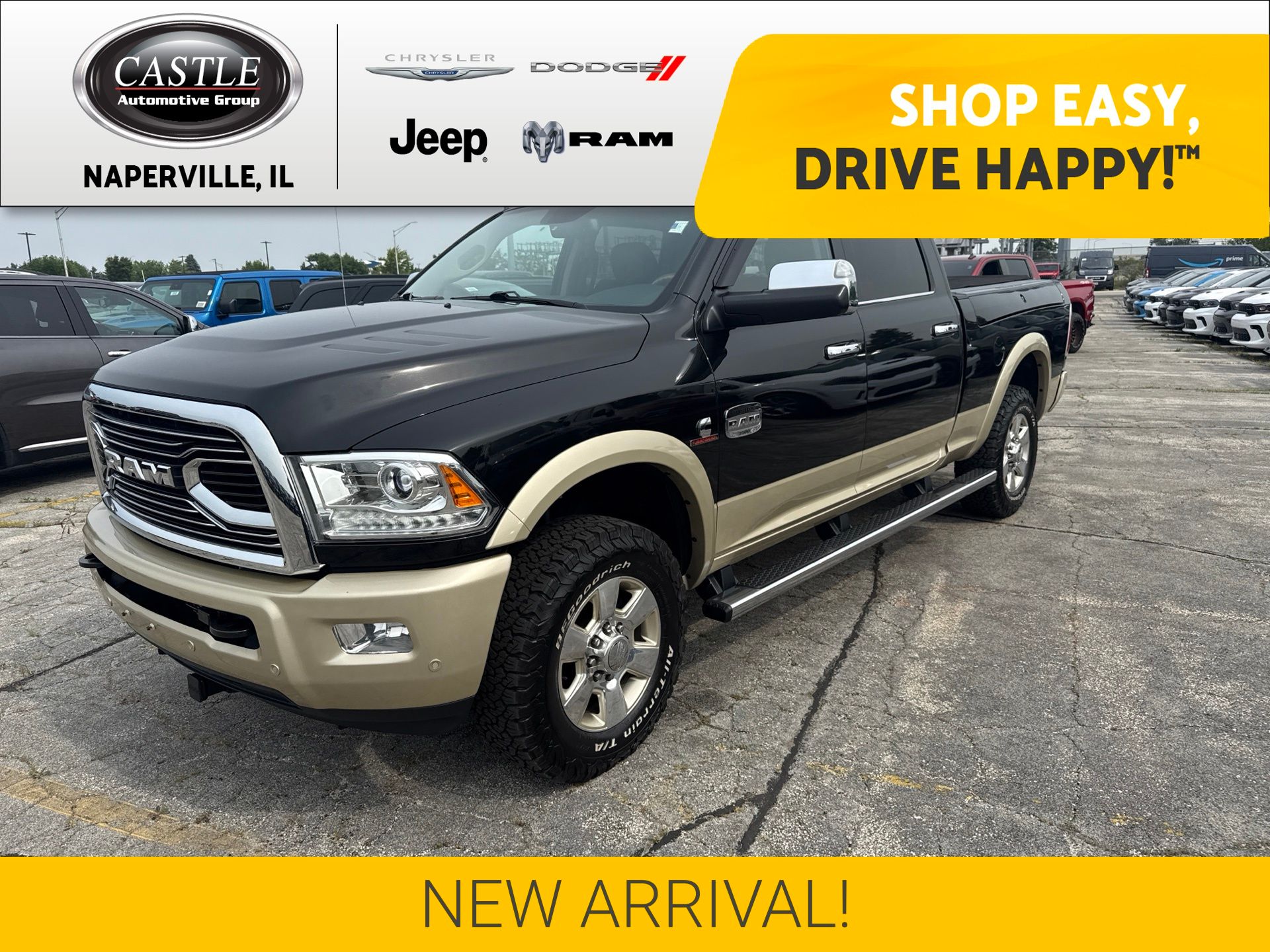 Brilliant Black Crystal Pearlcoat 2017 RAM 3500 Pickup Truck Four-Wheel Drive 6-Speed Automatic