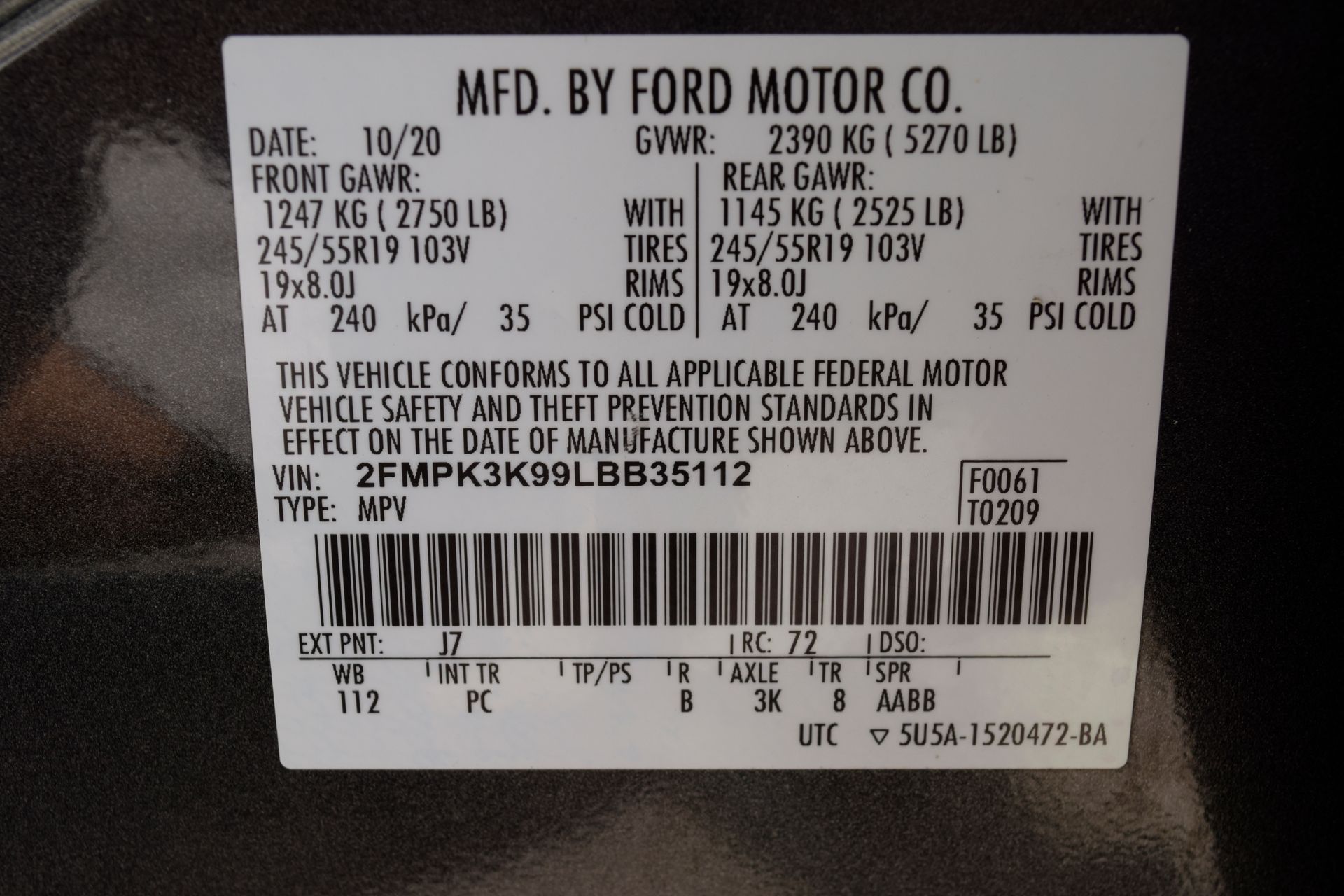 2020 Ford Edge Titanium Gray at DeMontrond Mazda