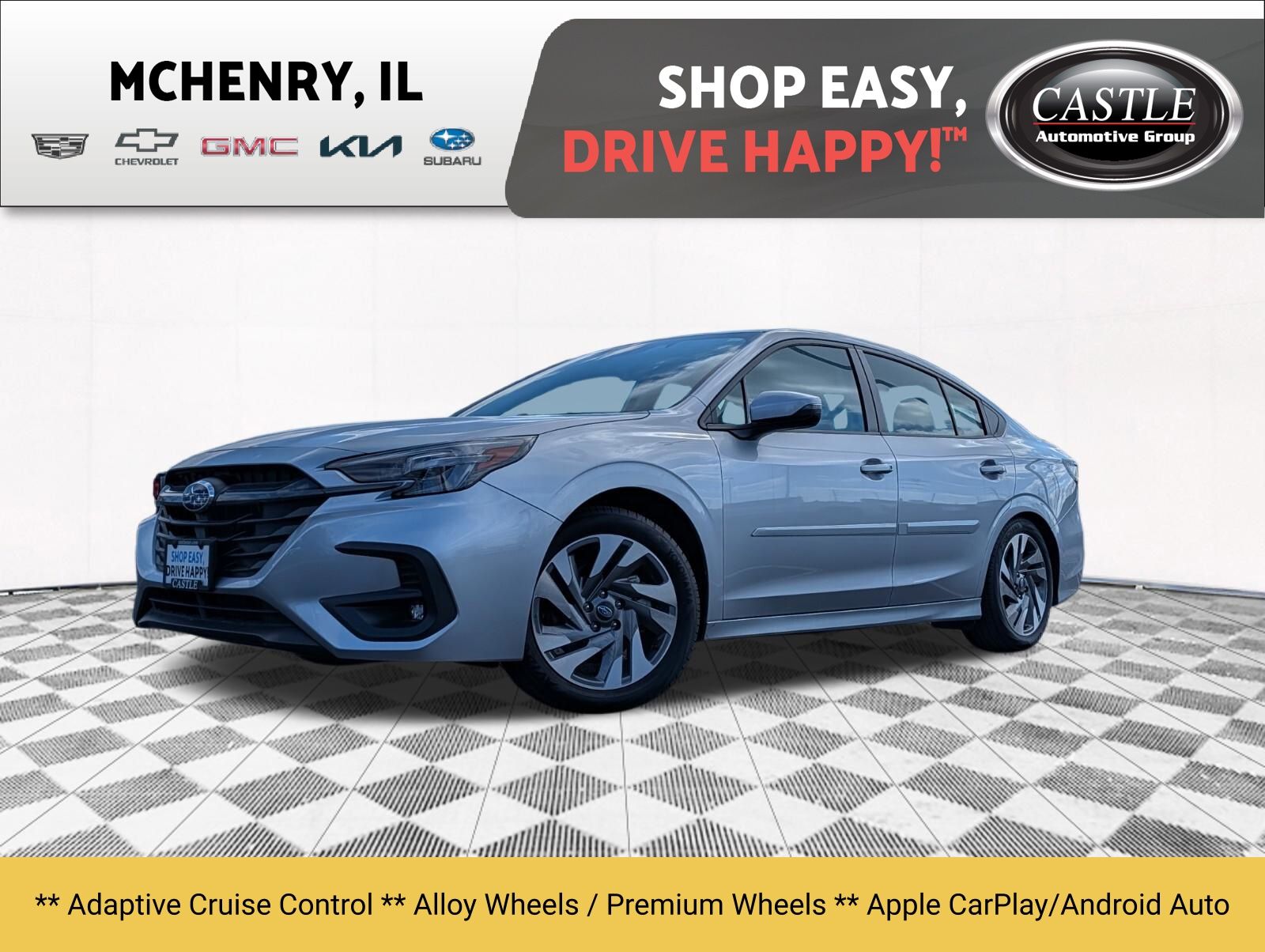 Ice Silver Metallic 2025 Subaru Legacy Sedan All-Wheel Drive Continuously Variable Transmission