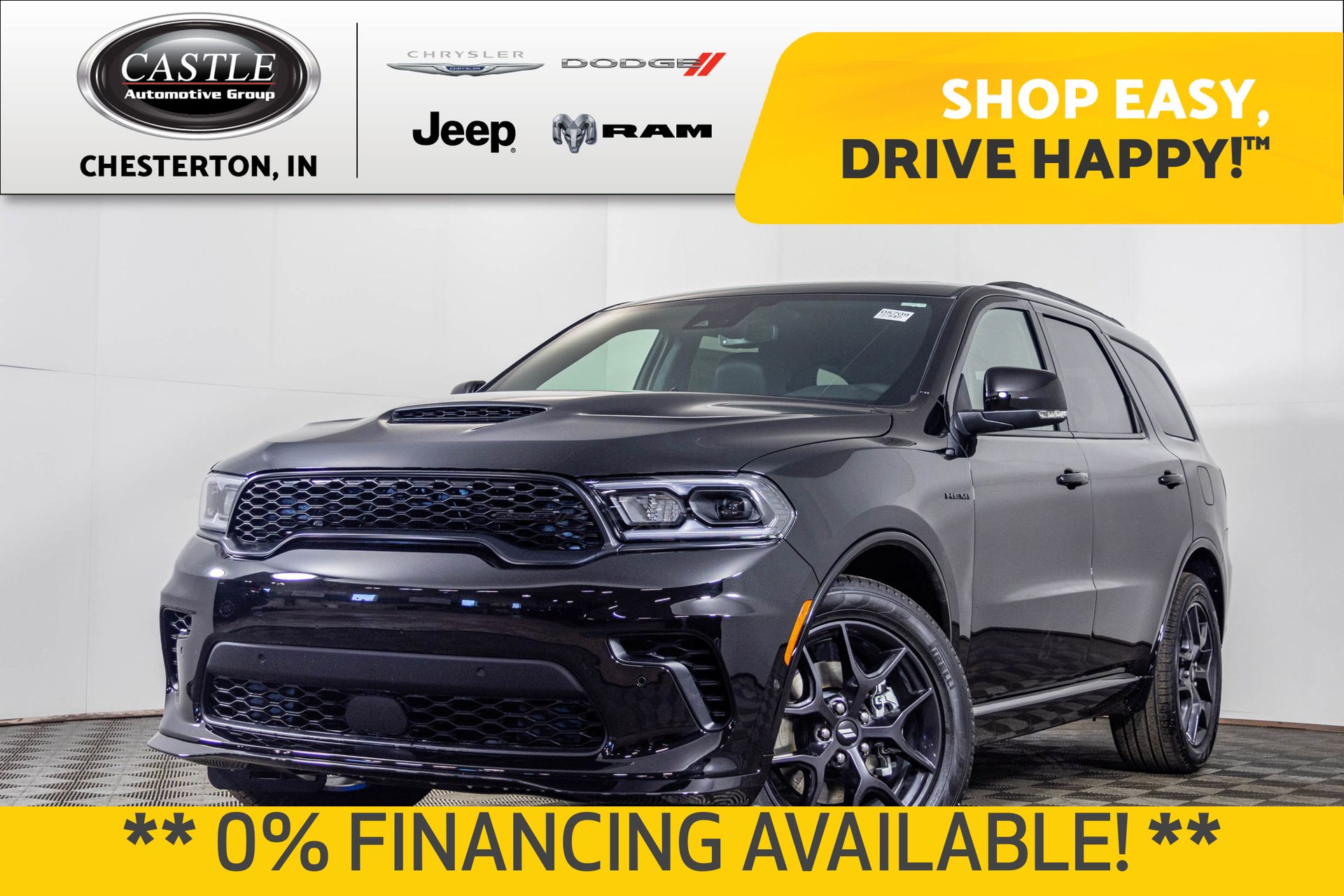 DB Black Crystal Clearcoat 2026 Dodge Durango GT HEMI Plus AWD SUV / Crossover All-Wheel Drive 8-Speed Automatic