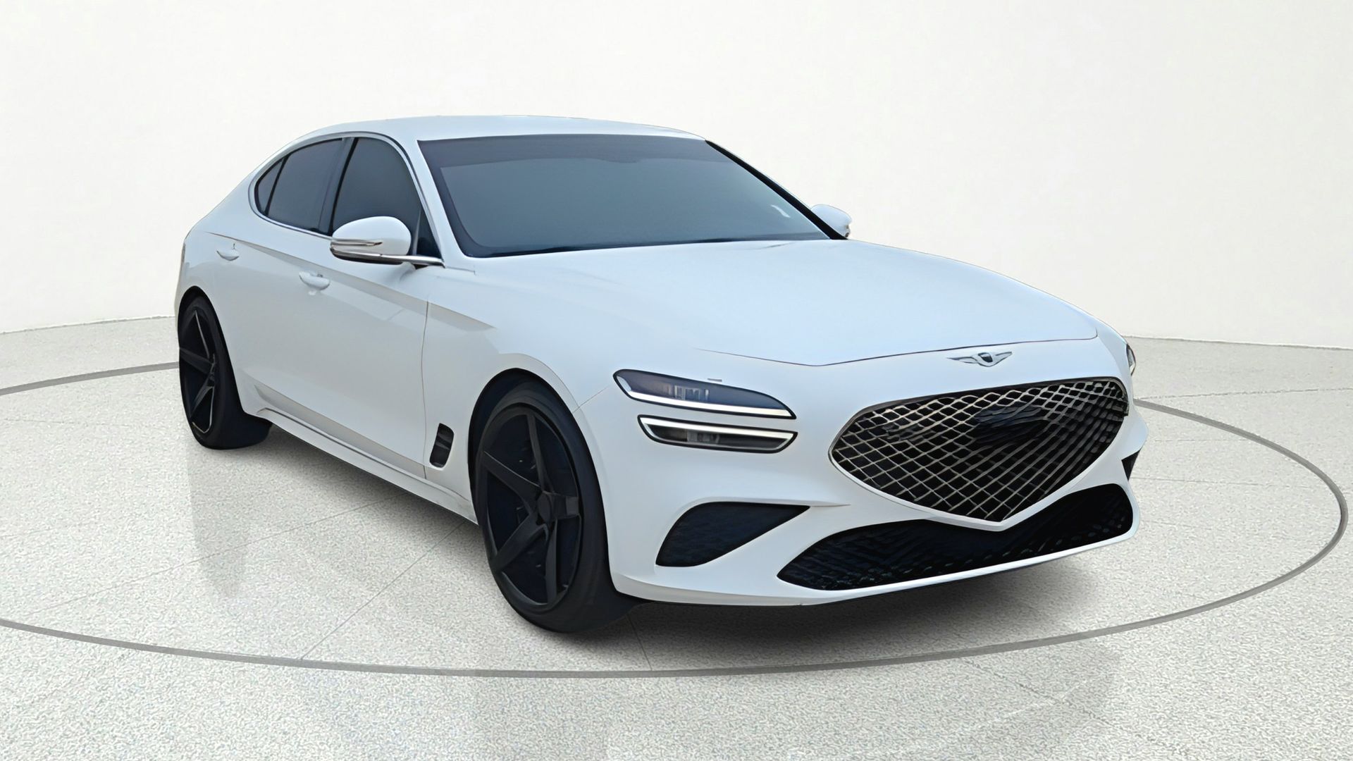 Alta White 2022 Genesis G70 3.3T RWD Sedan Rear-Wheel Drive 8-Speed Automatic