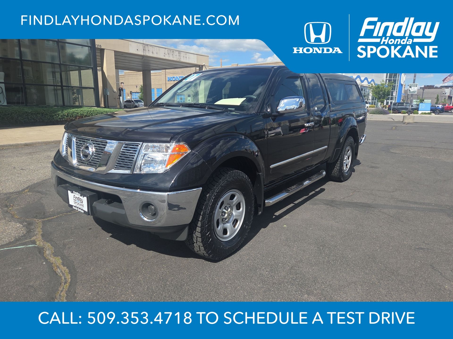 Super Black 2007 Nissan Frontier SE King Cab 4WD Pickup Truck Four-Wheel Drive 5-Speed Automatic Overdrive