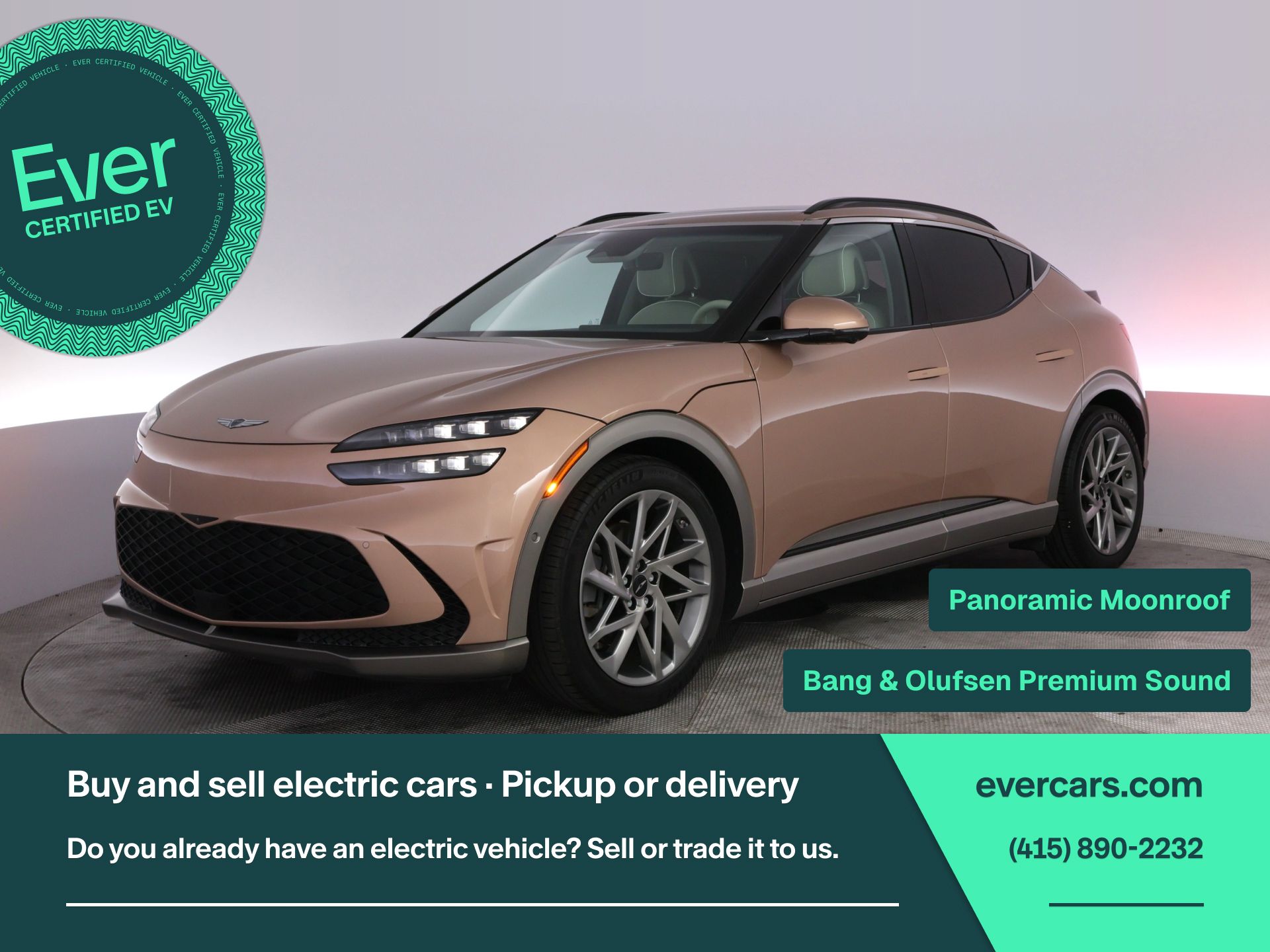 Red (Atacama Copper) 2023 Genesis GV60 SUV / Crossover All-Wheel Drive 1-Speed Automatic