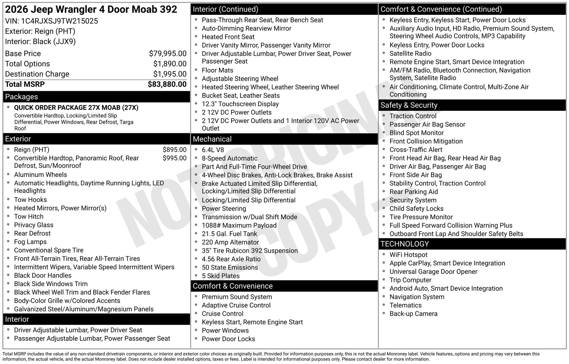 2026 JEEP WRANGLER - Image 1