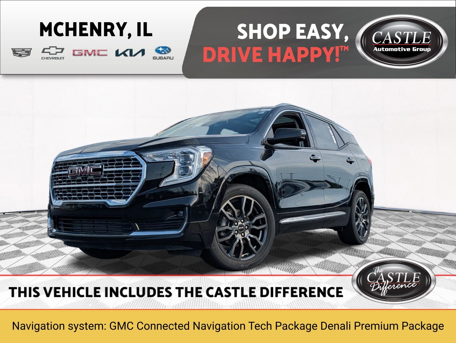 Black (Ebony Twilight Metallic) 2023 GMC Terrain SUV / Crossover All-Wheel Drive 9-Speed Automatic