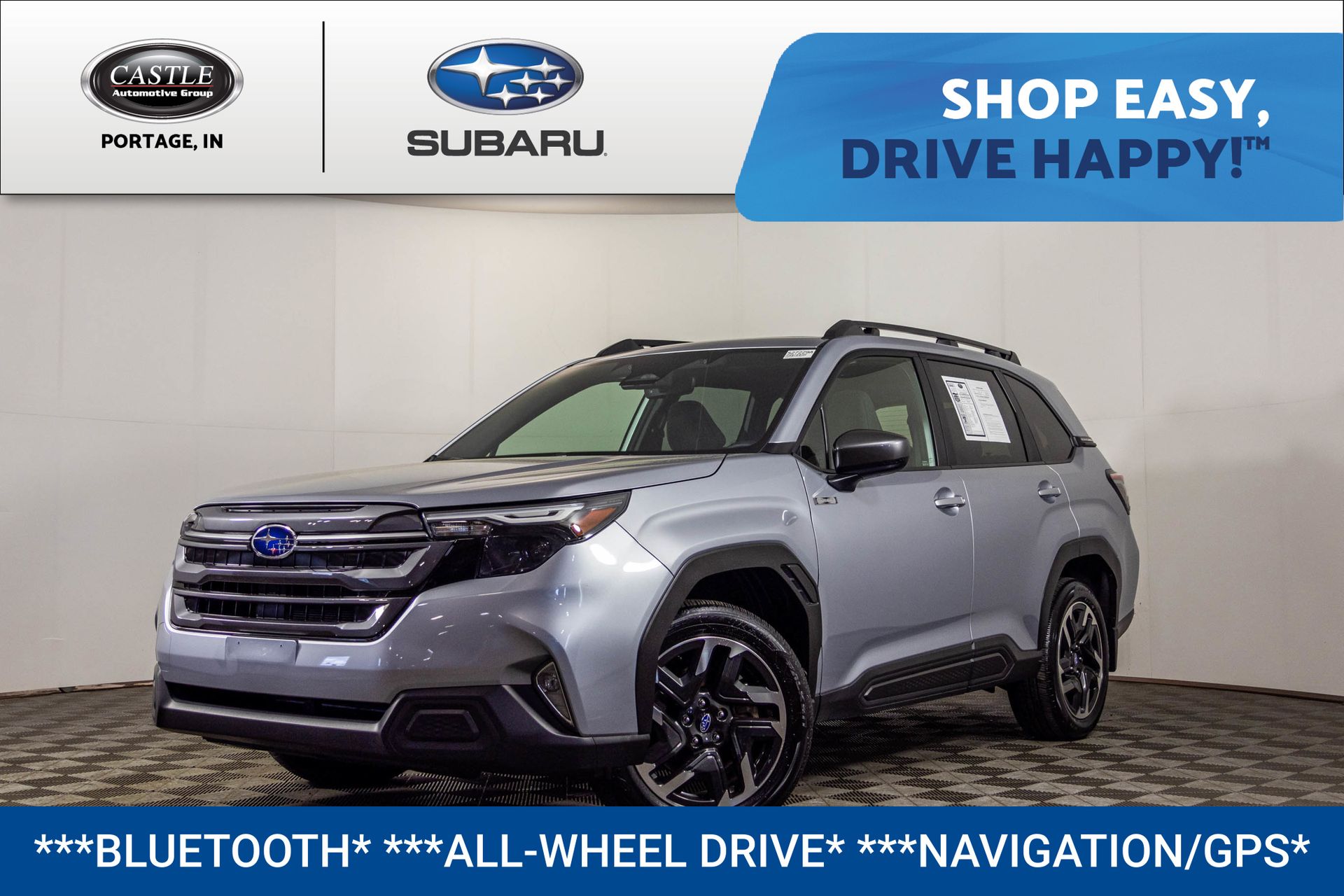 Ice Silver Metallic 2025 Subaru Forester Hybrid Premium AWD SUV / Crossover All-Wheel Drive Continuously Variable Transmission