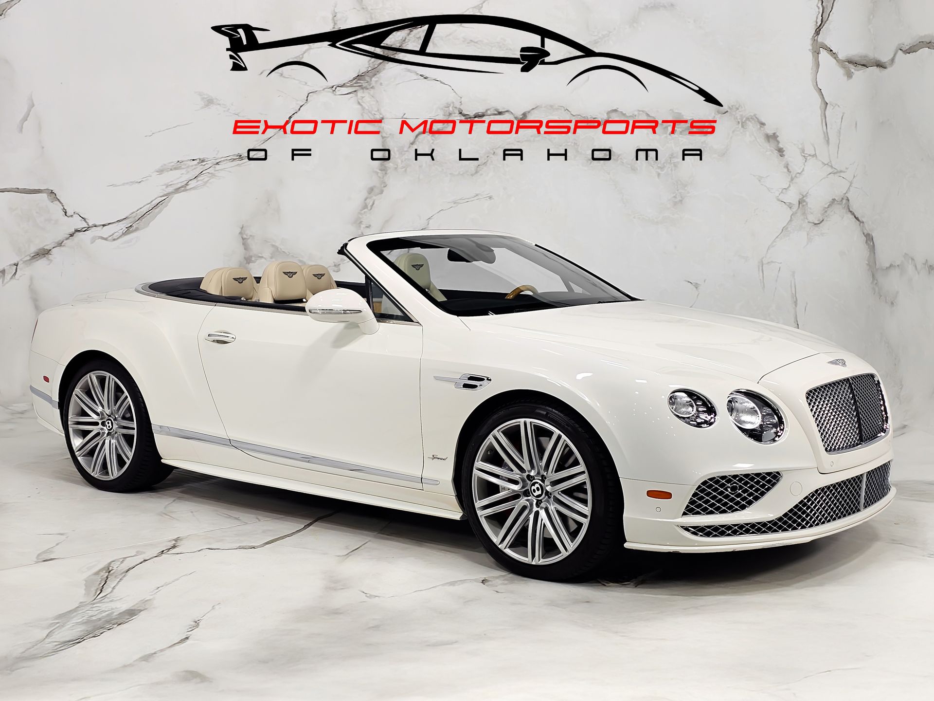White 2017 Bentley Continental GTC Speed AWD Convertible All-Wheel Drive 8-Speed Automatic