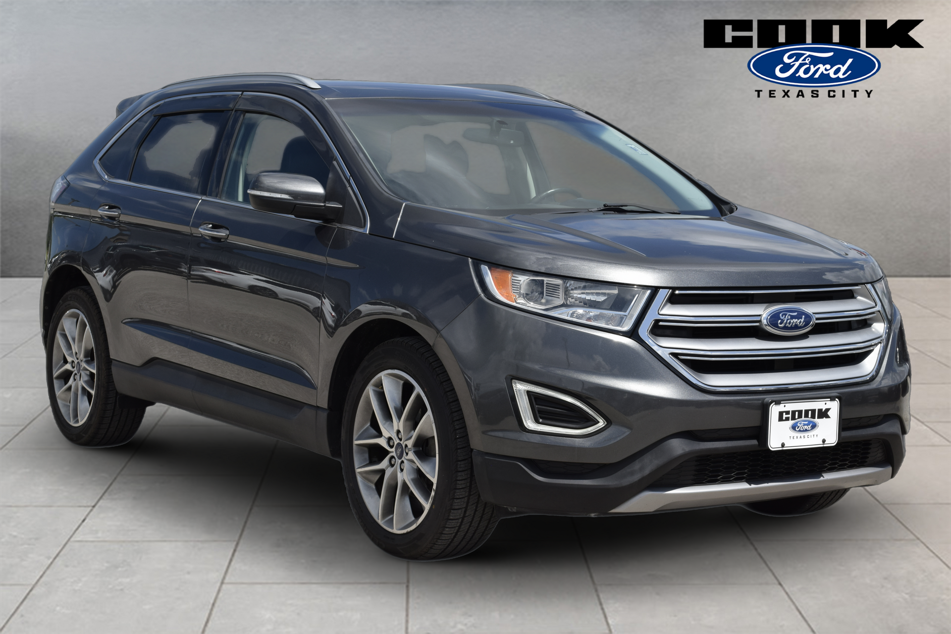 2018 Ford Edge Titanium Gray at DeMontrond Gulf Freeway