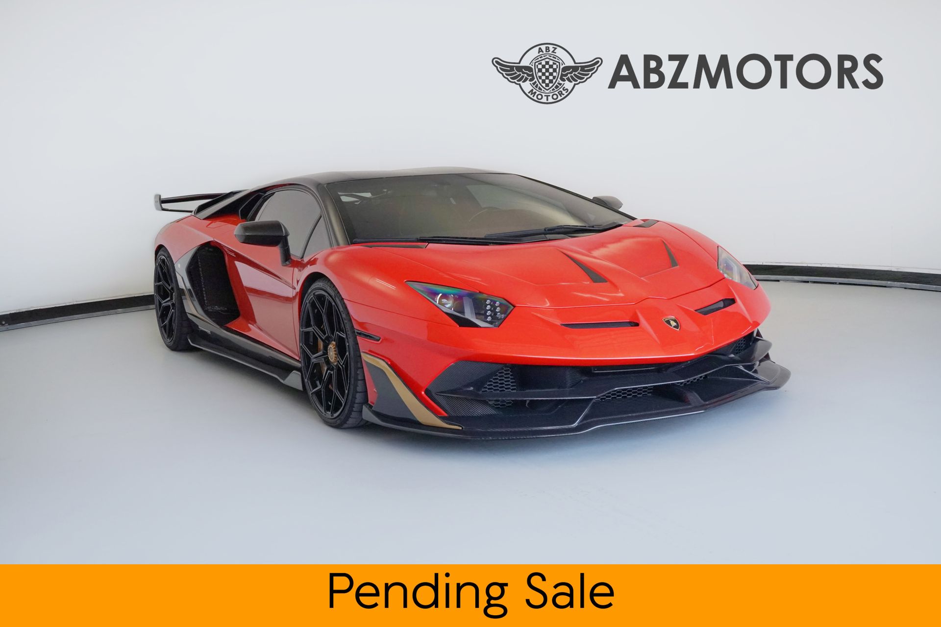 Orange 2012 Lamborghini Aventador Coupe All-Wheel Drive Automatic